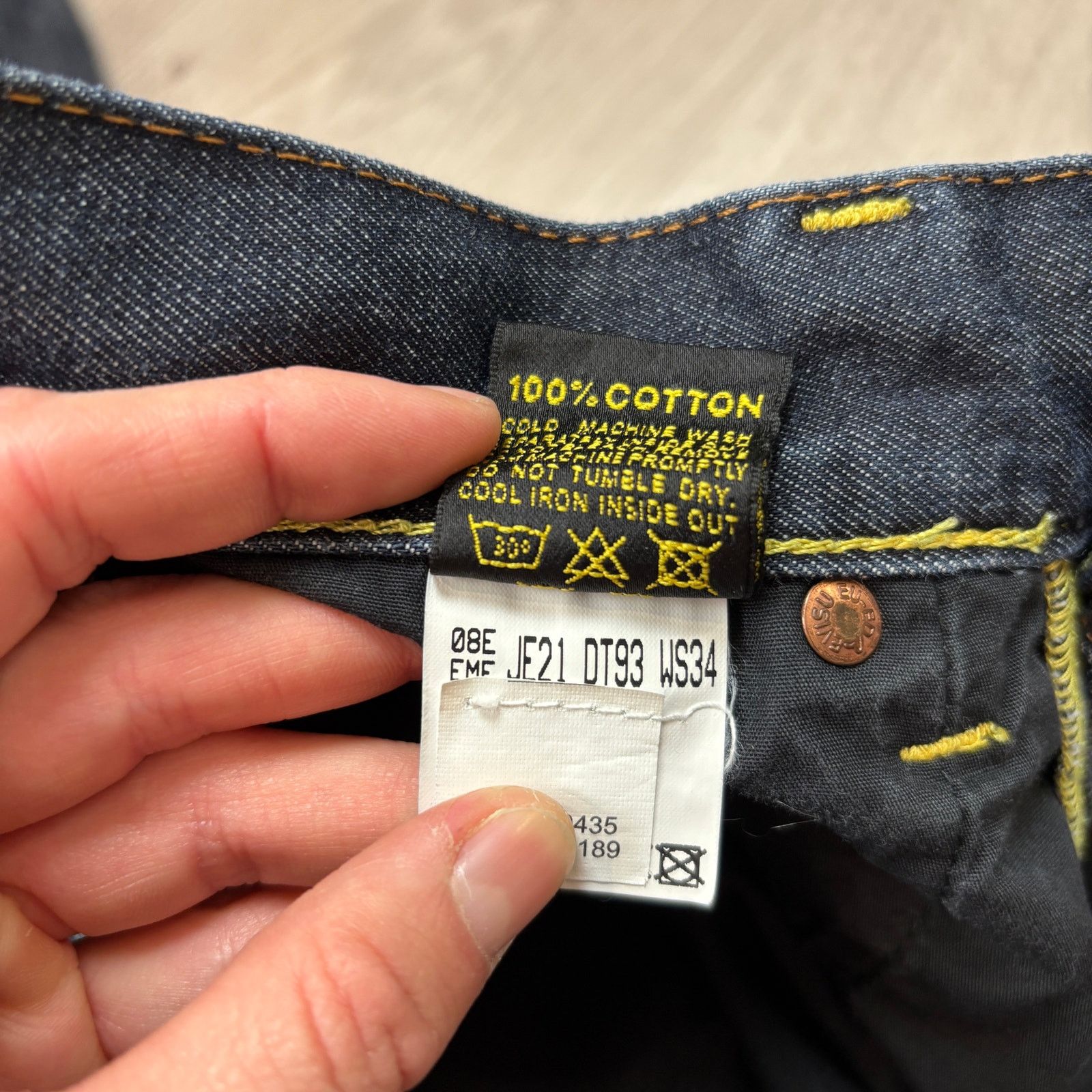 Evisu × Japanese Brand Evisu EU.ED. European Edition Daicock Jeans Men's 33x34 Size US 33 - 14 Thumbnail