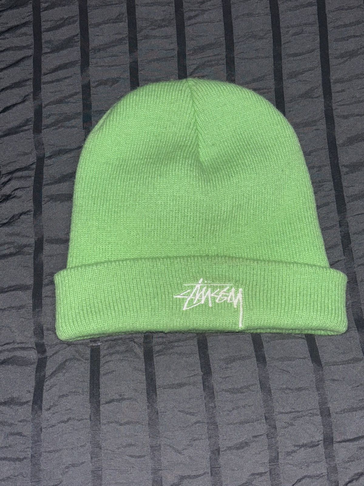 Stussy Stussy Neon Green Beanie 🧩 Size ONE SIZE - 6 Thumbnail