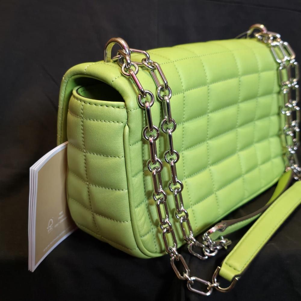Michael Kors Michael Kors Lime Green Quilted Bag Size ONE SIZE - 4 Thumbnail