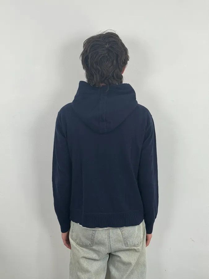 SS2013 Marithé + François Girbaud Navy Wool Zip-up Hoodie