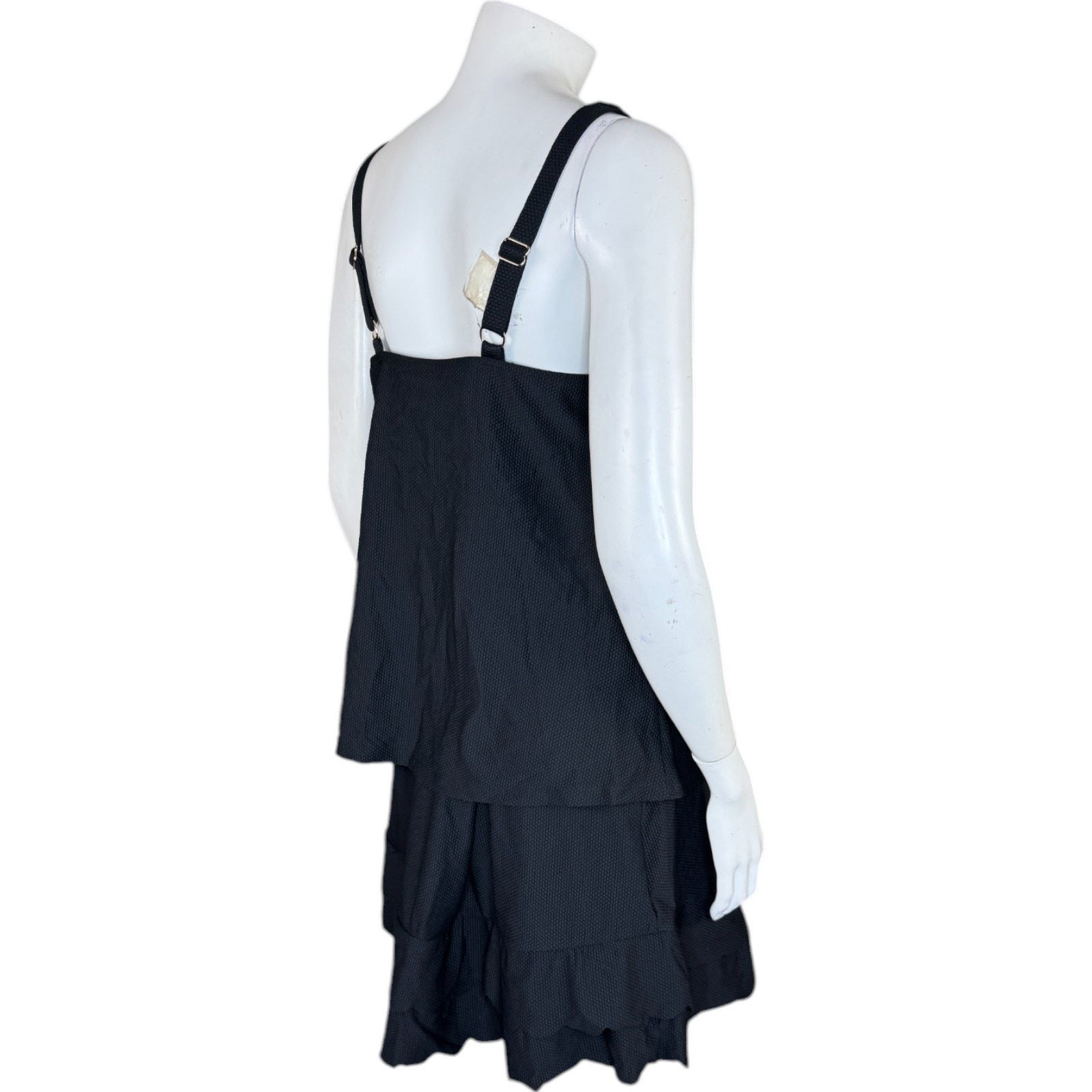 Other Susan Graver Soleil Ruffle Hem Tankini with Skirt Black 14 Size XL / US 12-14 / IT 48-50 - 10 Thumbnail