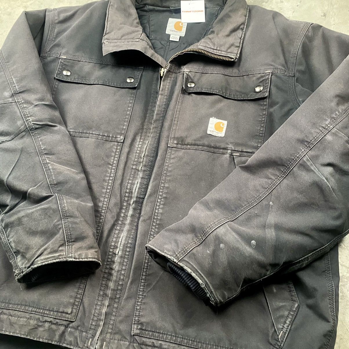Carhartt × Carhartt Wip Grail y2k Sunfaded Carhartt Quick Duck Detroit Jacket Size US XL / EU 56 / 4 - 11 Thumbnail
