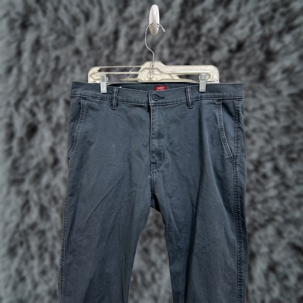 Levi's Levi's Pants Regular Chino Tapered 36x32 Blue Solid Pockets Zip Button Casual Mens Size US 36 / EU 52 - 1 Thumbnail