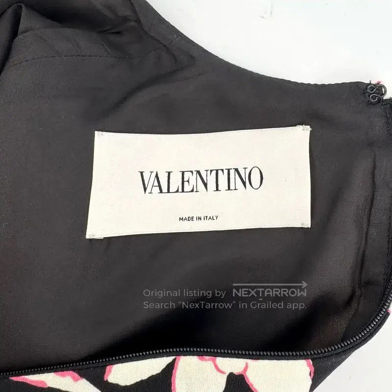 Valentino Valentino Black Floral Print Cotton Dress . Size M / US 6-8 / IT 42-44 - 4 Thumbnail