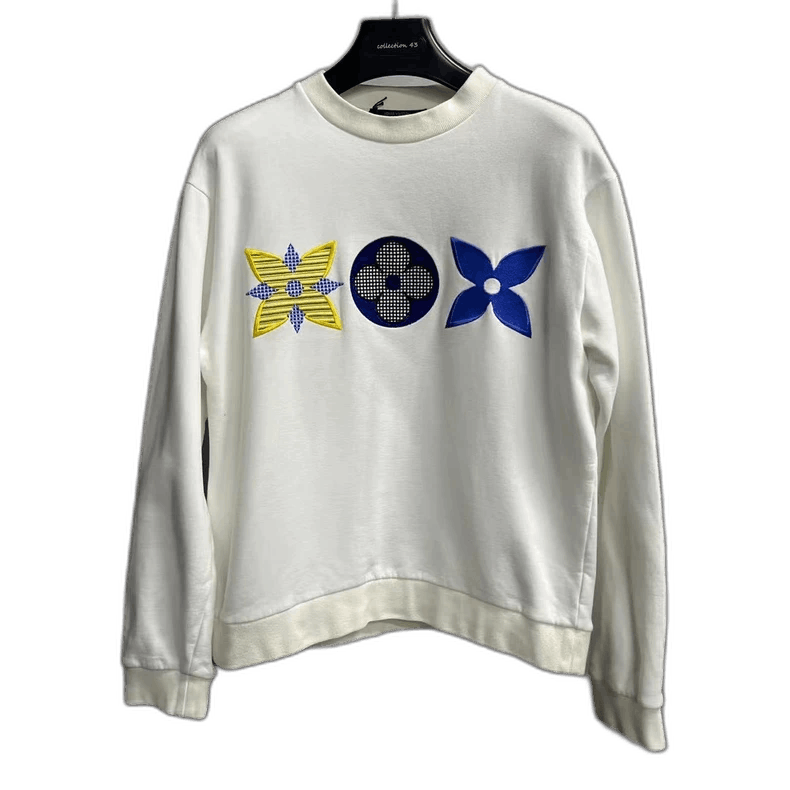 Louis Vuitton Louis Vuitton Embroidered Floral Print Sweatshirt Size US M / EU 48-50 / 2 - 1 Thumbnail