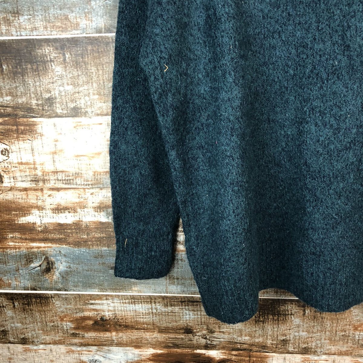 Homespun Knitwear × Uniqlo Uniqlo japan vintage Green Knitwear #A1744 Size US L / EU 52-54 / 3 - 7 Thumbnail