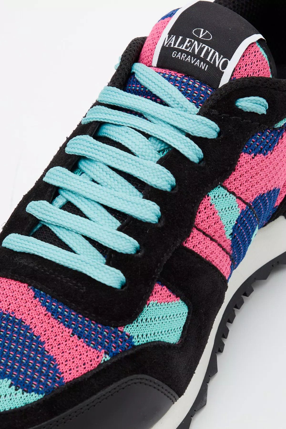 Valentino oc11z0625 Mesh Fabric Rockruner Sneaker in Multicolor Size US 11 / EU 44 - 2 Thumbnail