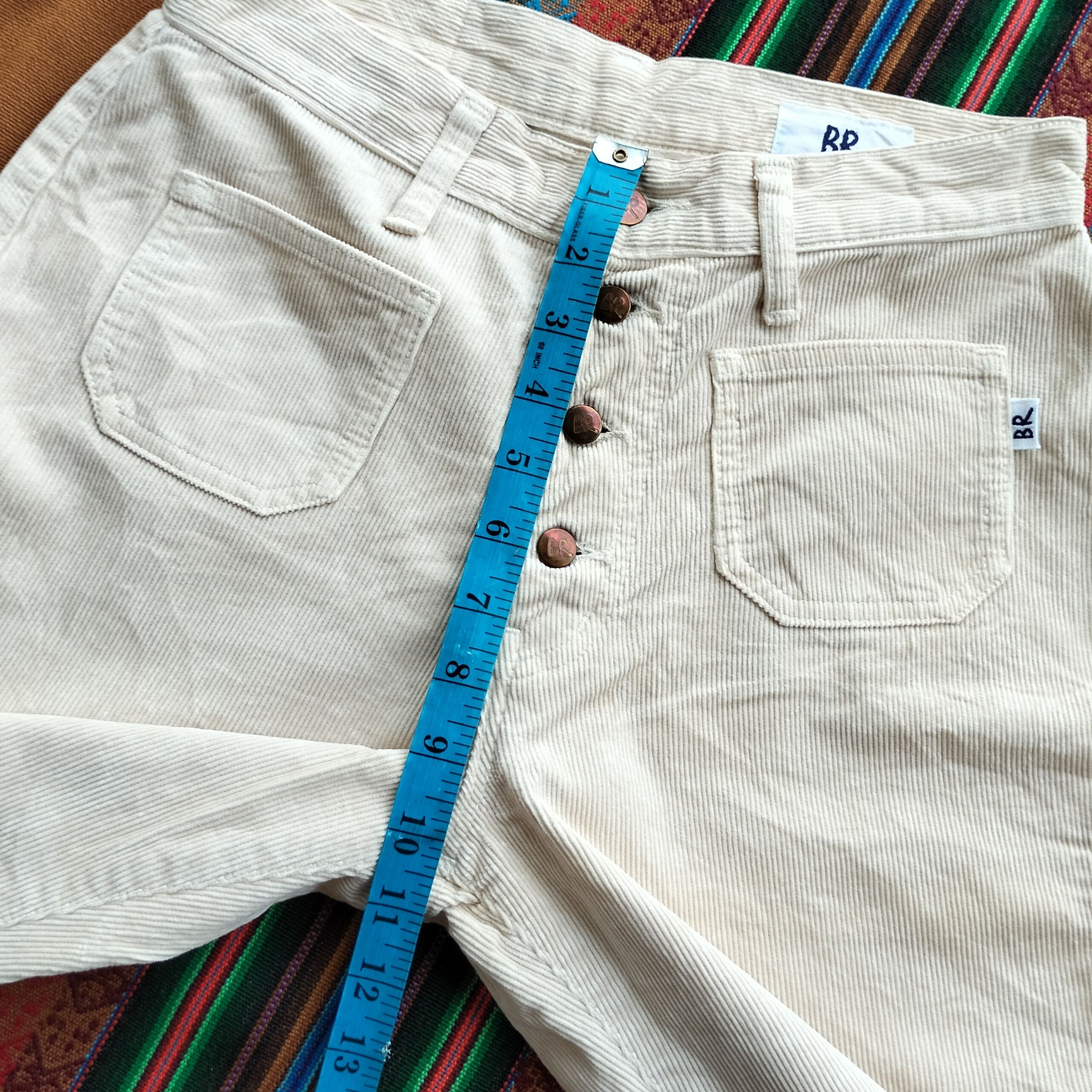 Vintage Vintage BR front pocket flare corduroy pants Size 27" / US 4 / IT 40 - 15 Thumbnail