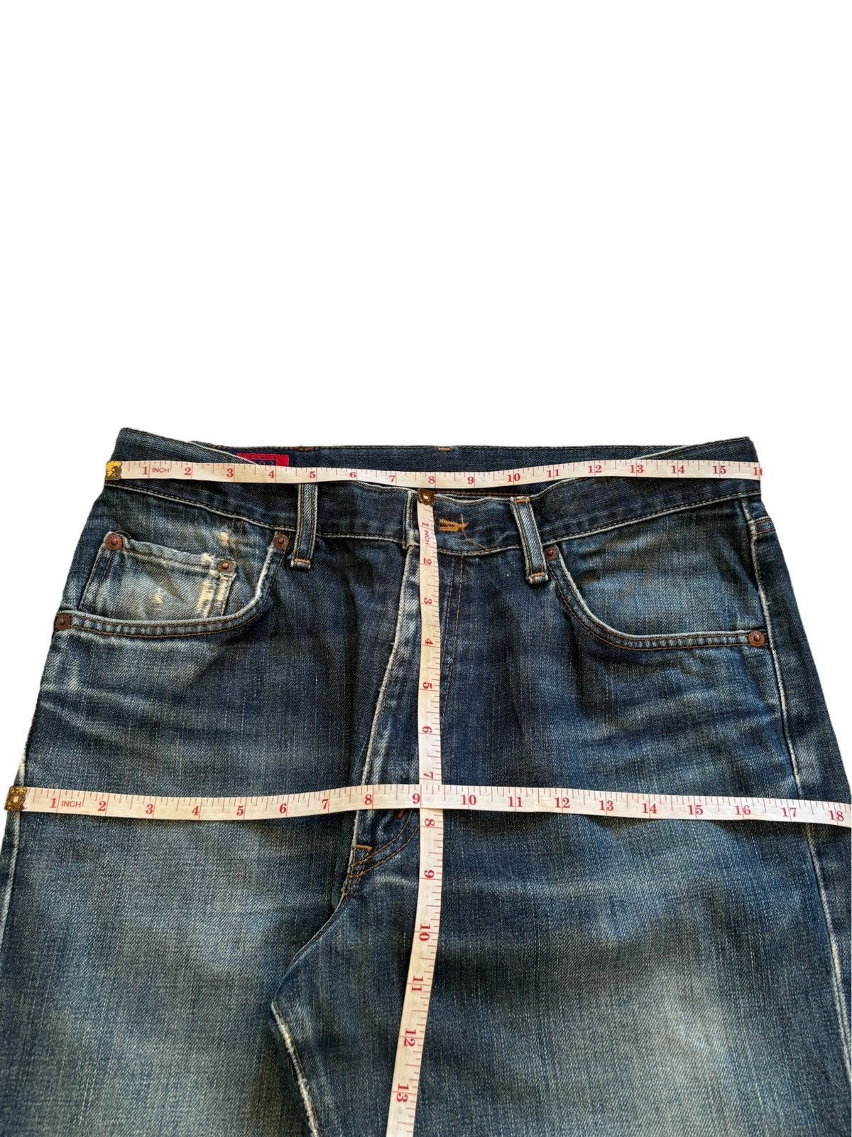Edwin Vintage Edwin 503 Mud Wash Distressed Loose Baggy Jeans Size US 32 / EU 48 - 12 Thumbnail