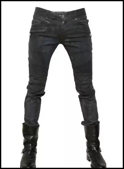 Balmain Balmain Brush coated motorcycle jeans Size US 32 / EU 48 - 1 Thumbnail
