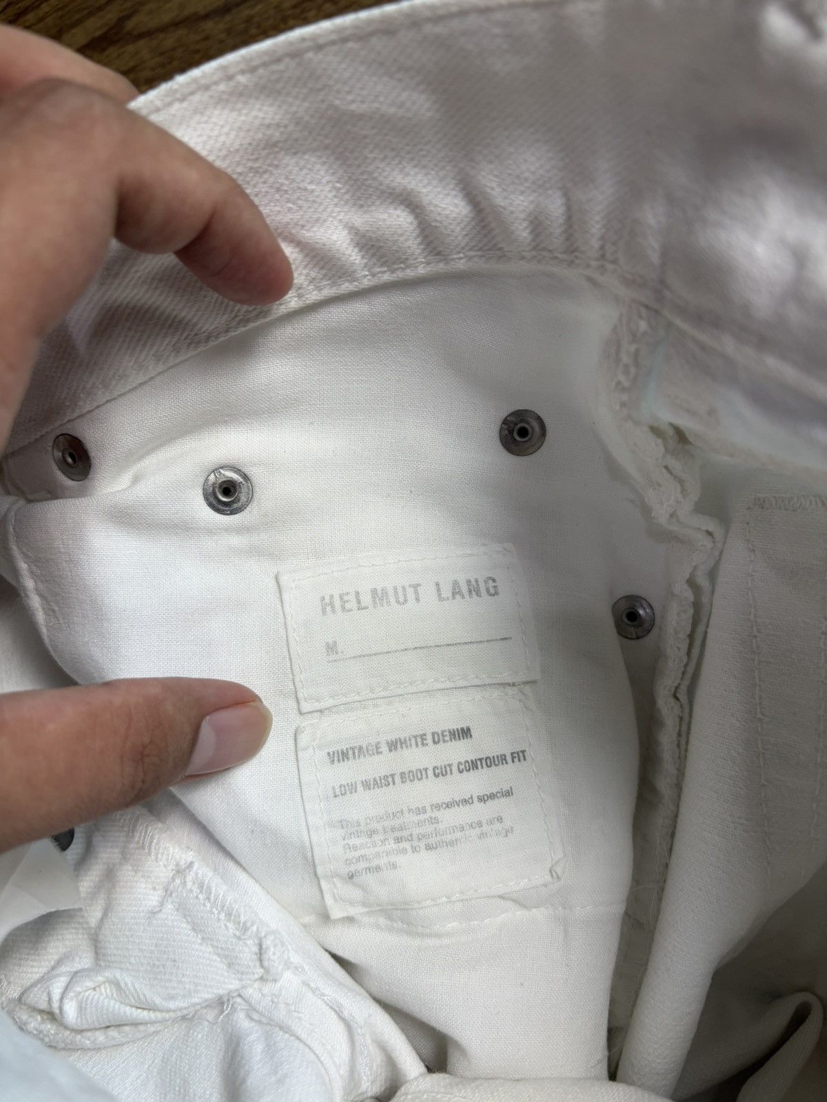 Helmut Lang FREE TAX! Vintage Raw Hem Boot Cut Contour Fit Jeans Size US 30 / EU 46 - 8 Thumbnail