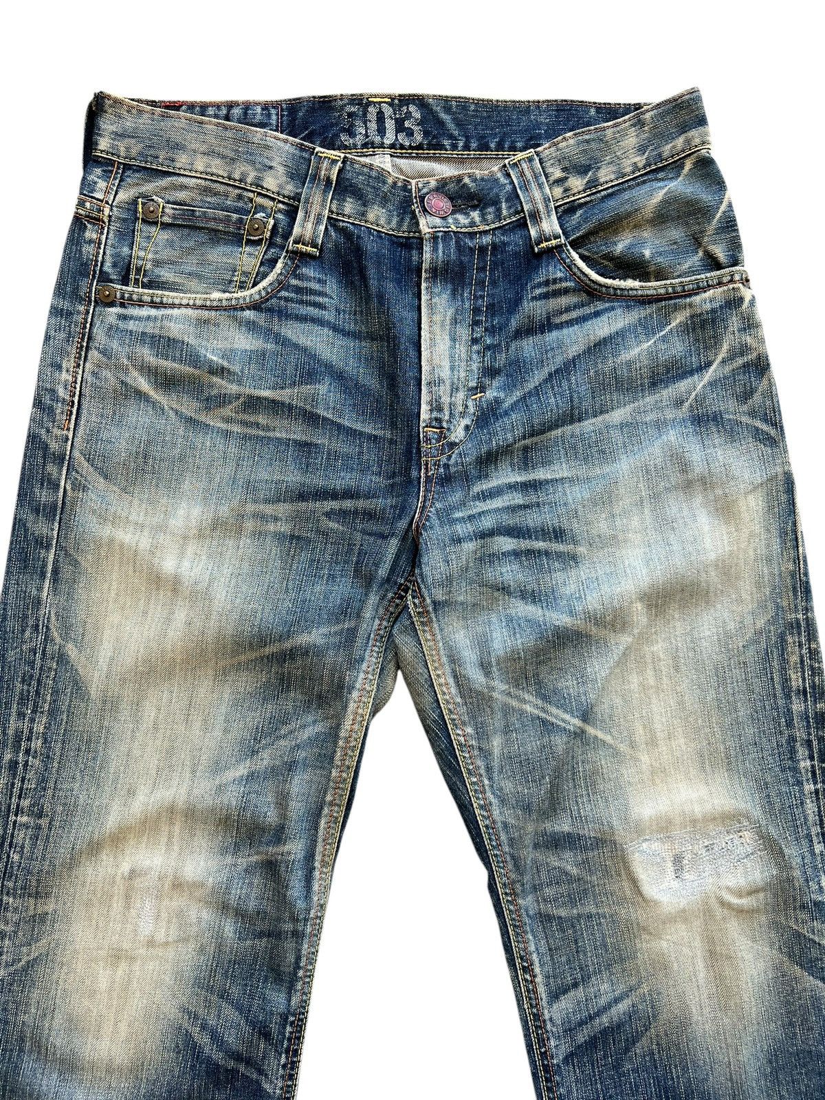 Edwin Vintage Edwin Blue Trip Bootcut Flare Denim Jeans 35x31 Size US 35 - 4 Thumbnail