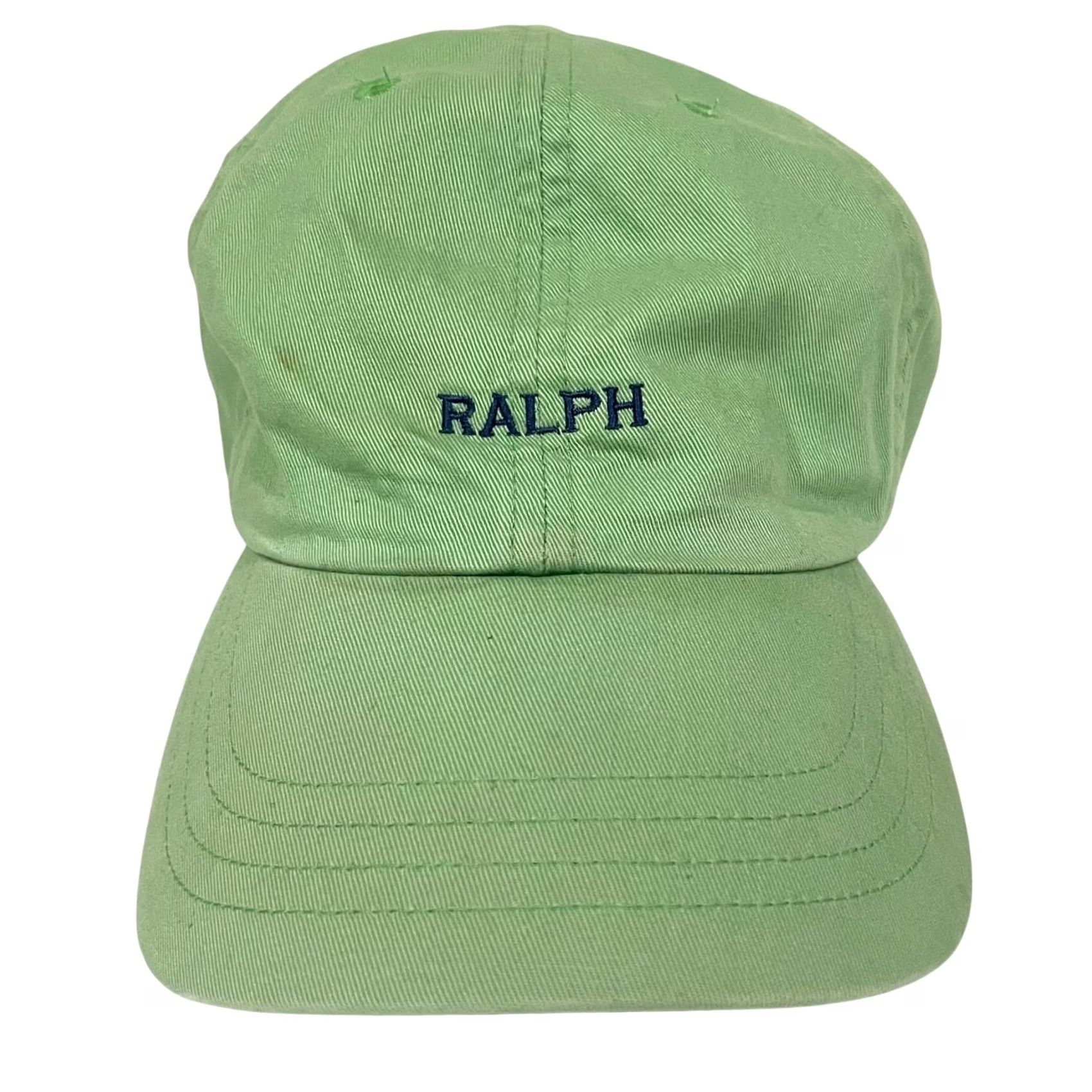 Ralph Lauren VINTAGE Ralph Lauren Ball Cap Hat Unisex Adults Adjustable Cotton Green Blue 90s 2000s Preppy Designer Rare Hat Size ONE SIZE - 2 Thumbnail