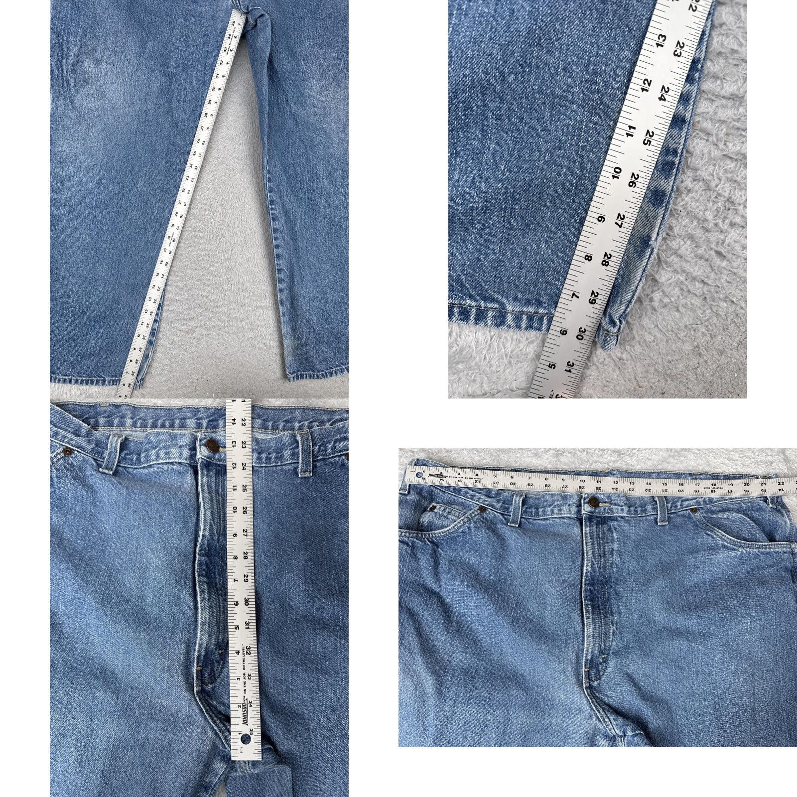 Dickies Dickies Jeans Mens 44x31 Blue Carpenter Workwear Utility Hammer Loop Relaxed Fit Jeans Mens Blue 5-Pocket Dickies USA Size US 44 / EU 60 - 8 Thumbnail