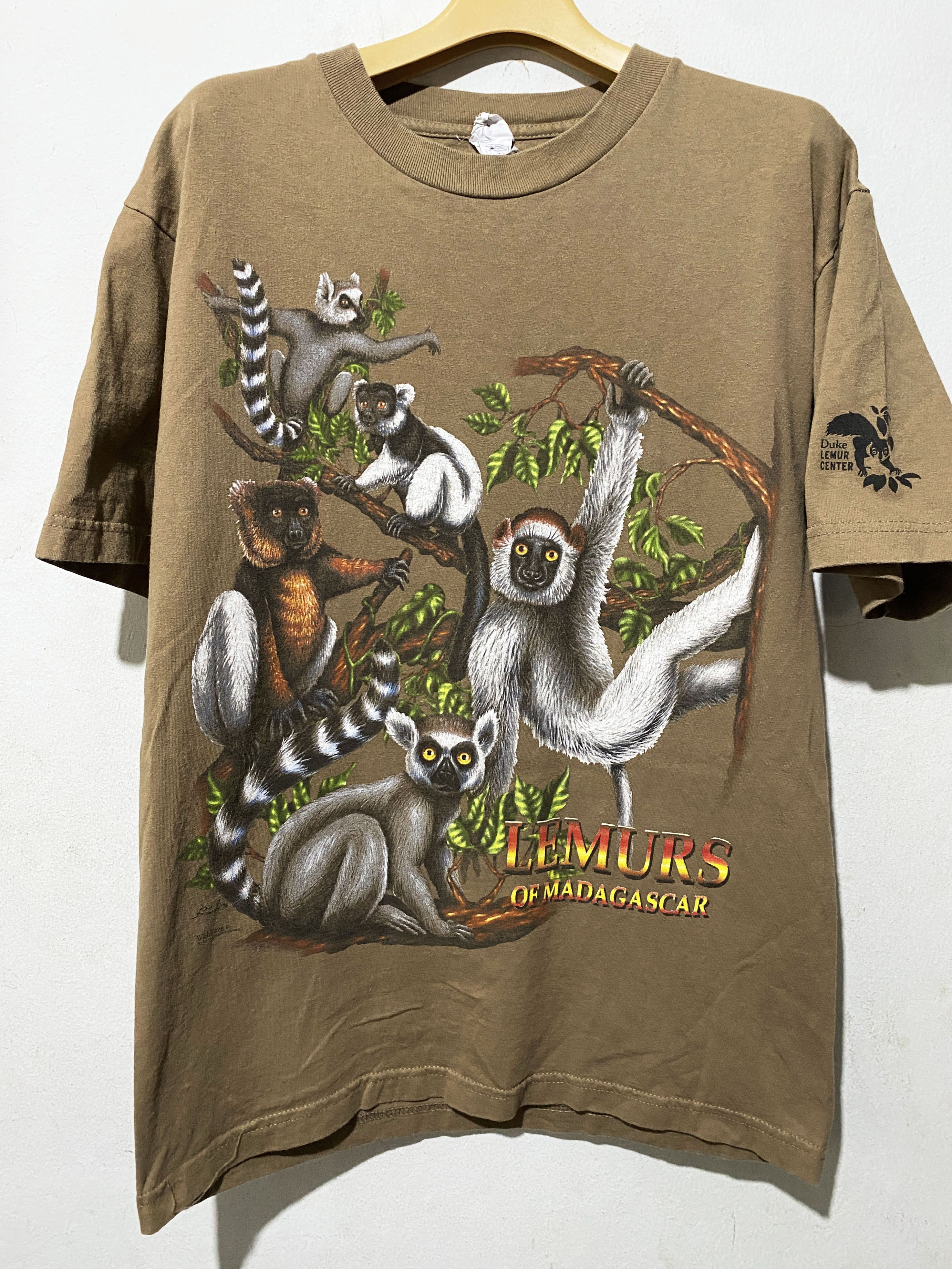 Vintage Vintage 90s Lemurs Shirt Size US M / EU 48-50 / 2 - 1 Thumbnail