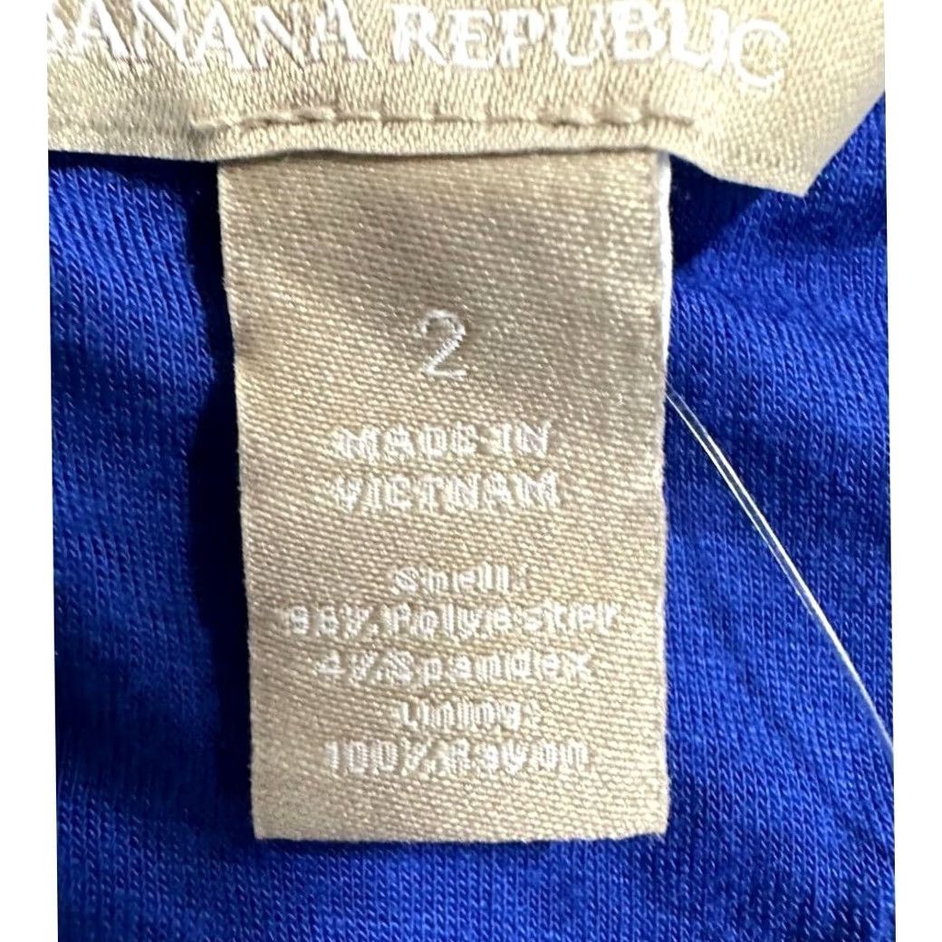 Banana Republic Banana Republic Blouse Shirt Womens 2 Blue Lace Top Stretch Casual Ladies NEW Size XS / US 0-2 / IT 36-38 - 4 Thumbnail