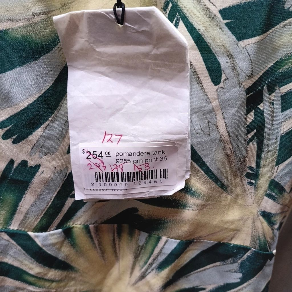 Other NWT Pomandère Palm Leaf Tank Top Size XS / US 0-2 / IT 36-38 - 4 Thumbnail