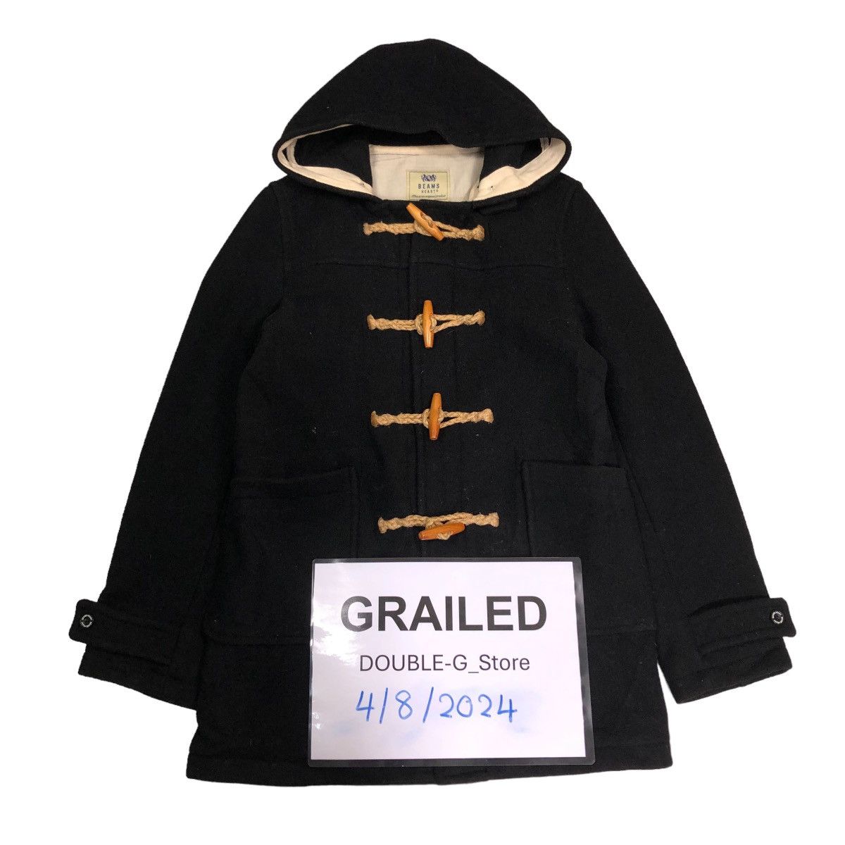 Japanese Brand 📌VINTAGE WOOL DUFFLE JACKET BEAMS HEART JAPAN Size US M / EU 48-50 / 2 - 2 Thumbnail