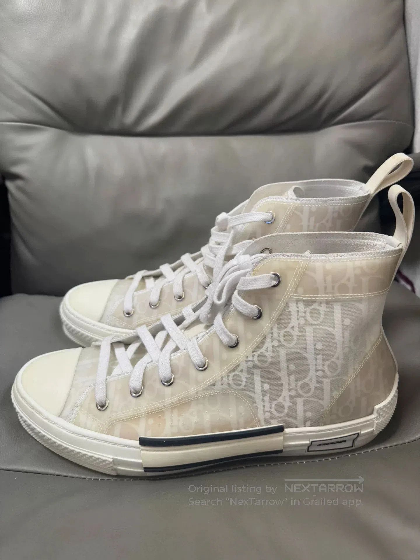 Dior Dior Transparent High-Top Sneakers Size 42. Size US 9 / EU 42 - 1 Thumbnail
