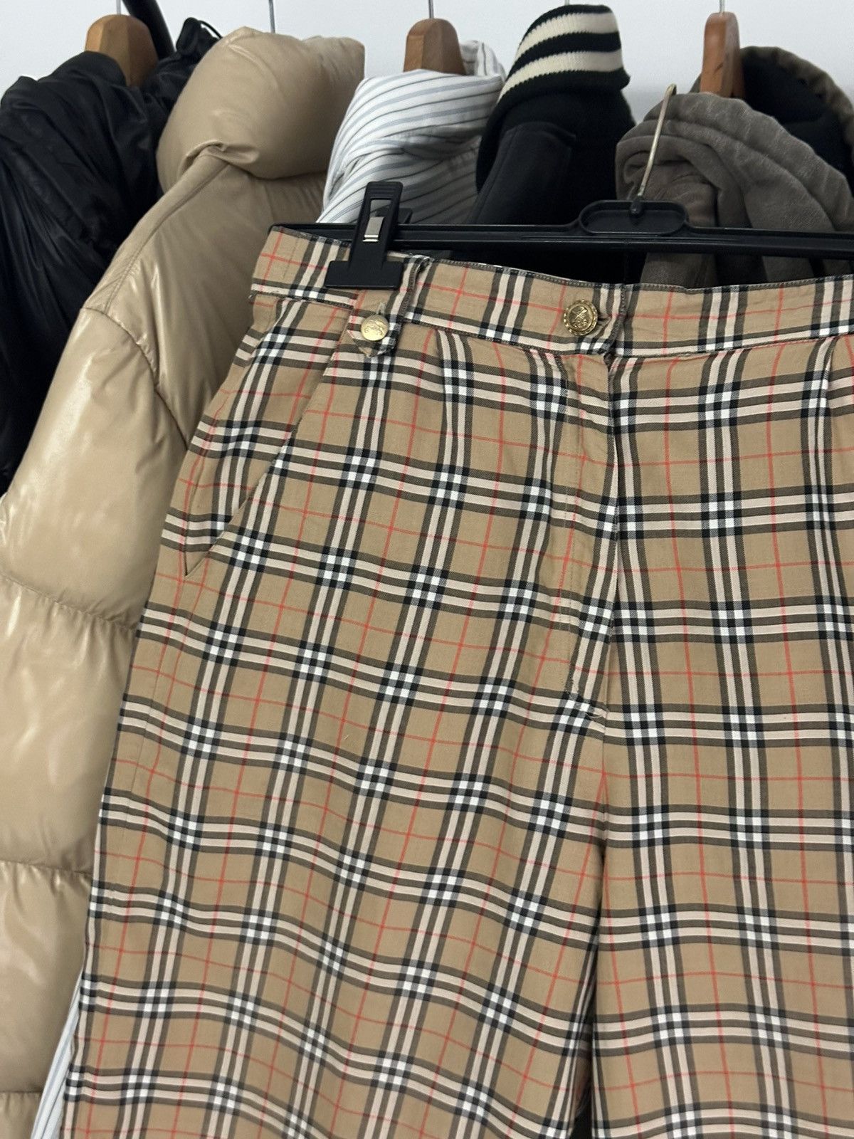 Burberry × Vintage 90s Burberrys Vintage Baggy Shorts Size US 31 - 2 Thumbnail