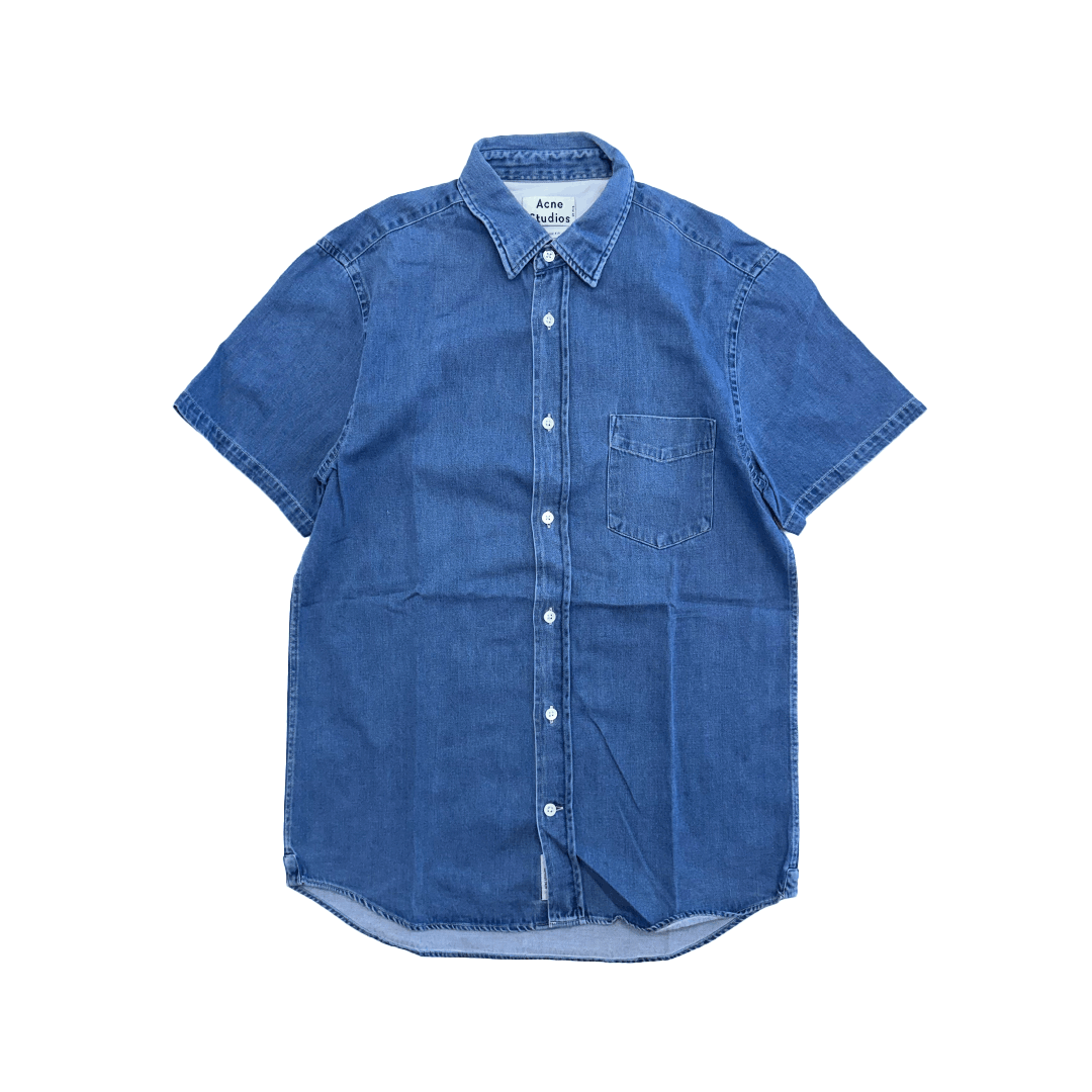 Acne Studios Acne Studios Denim Isherwood Densh S/S Shirt (S/M) Size US S / EU 44-46 / 1 - 1 Thumbnail