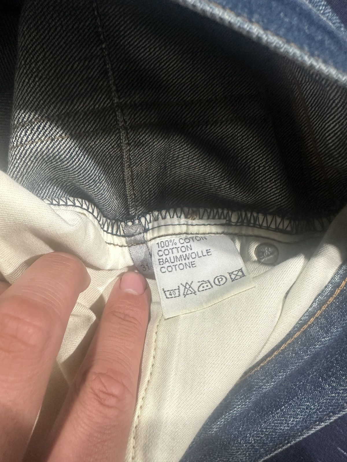 Dior AW06 Dior Homme Hedi Slimane Thrashed Raw Denim Size US 31 - 6 Thumbnail