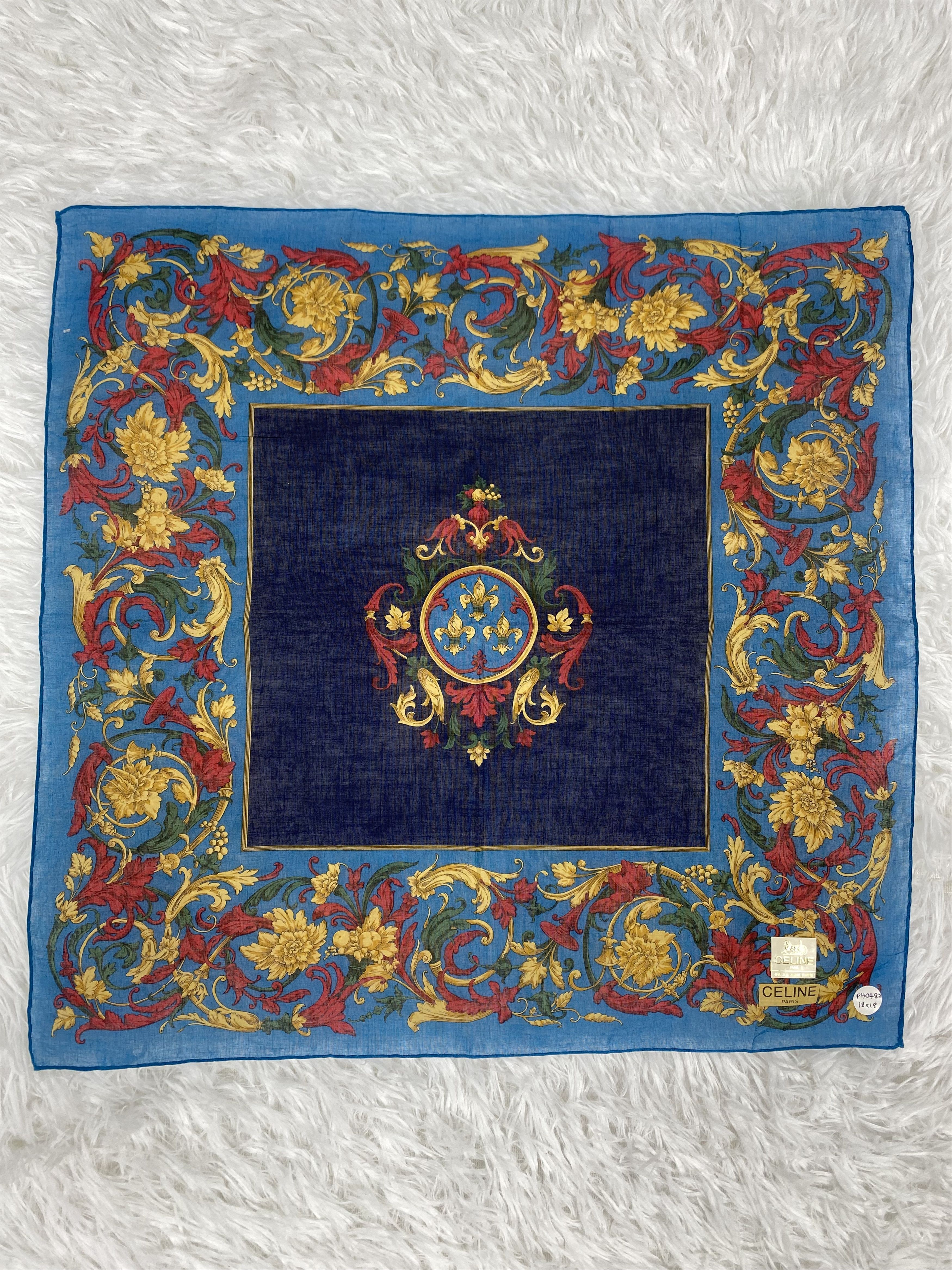 Celine × Vintage Vintage Celine Handkerchief Neckerchief PH0482 Size ONE SIZE - 3 Thumbnail
