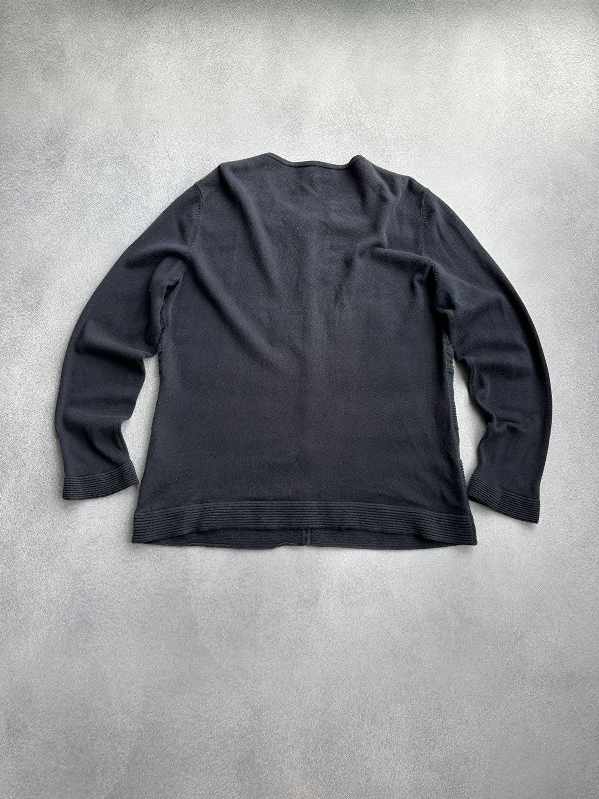 Escada Escada Navy Blue Embellished Button-Front Cardigan Sweater Size XL / US 12-14 / IT 48-50 - 9 Thumbnail