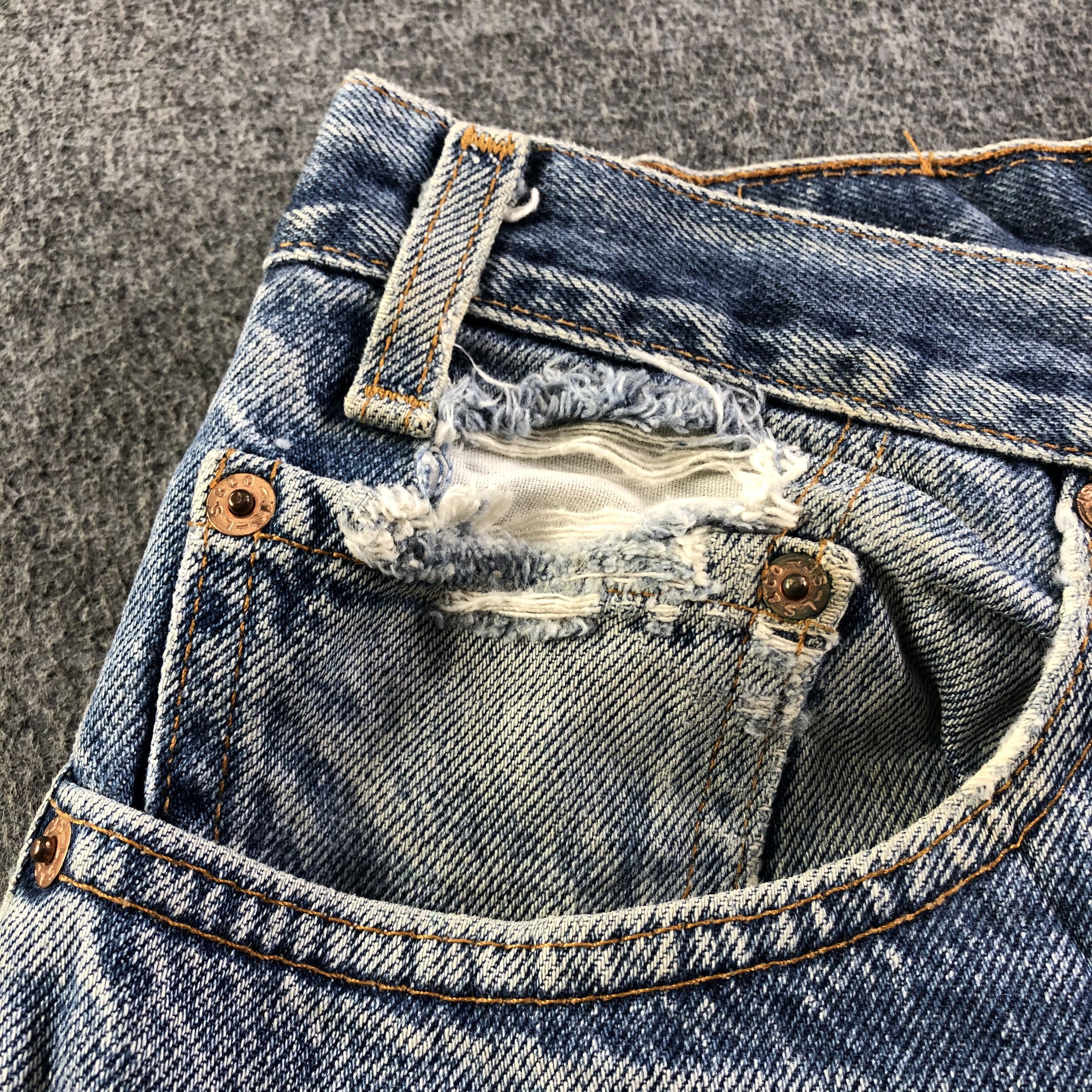 Levi's Vintage Blue Wash Levis 505 Jeans-J3209 Size US 38 / EU 54 - 10 Thumbnail