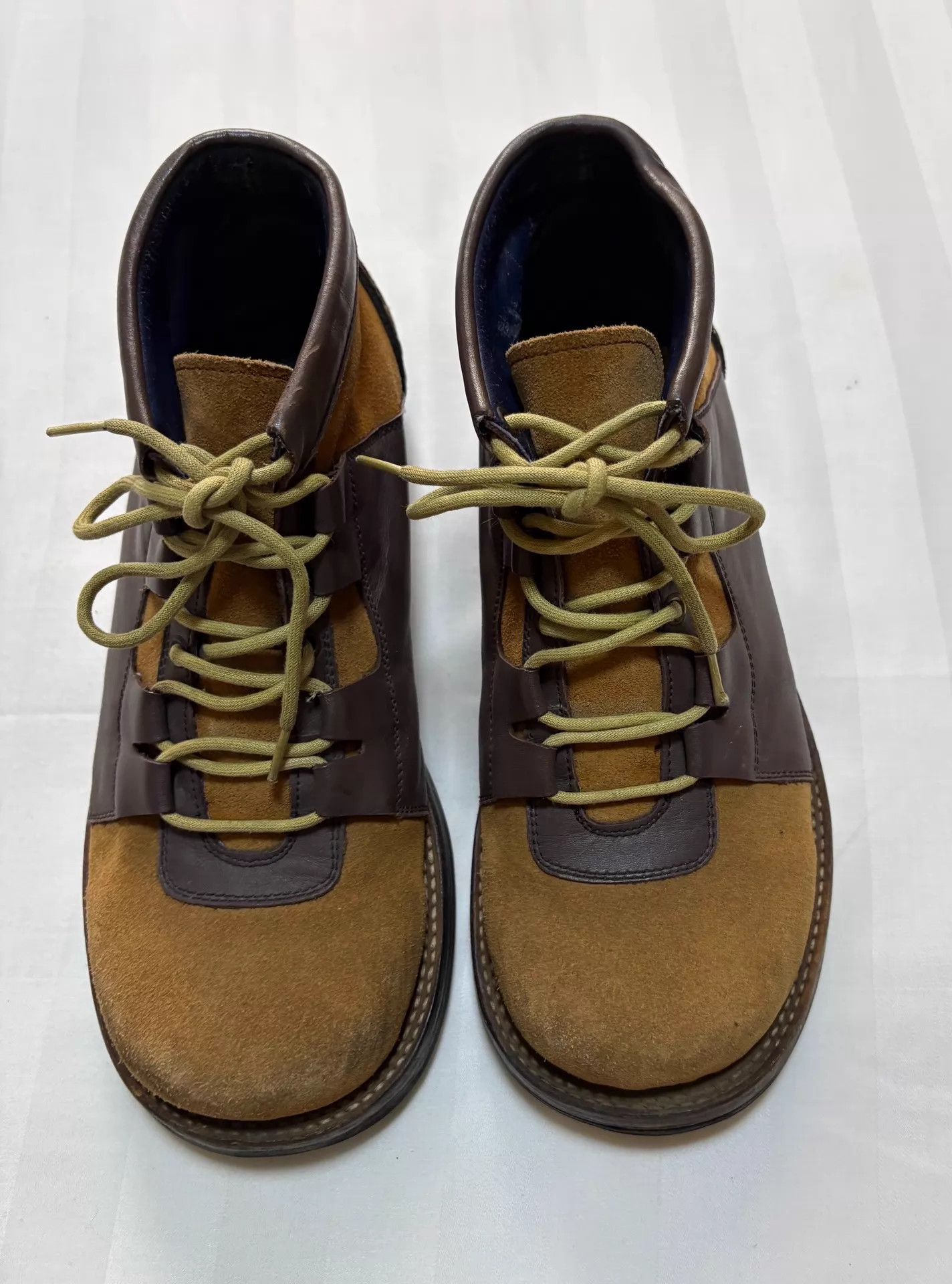 Other Vintage Jpn whoop'EE paneled suede engineer boots 24.5 worn Size US 6.5 / EU 39-40 - 9 Thumbnail