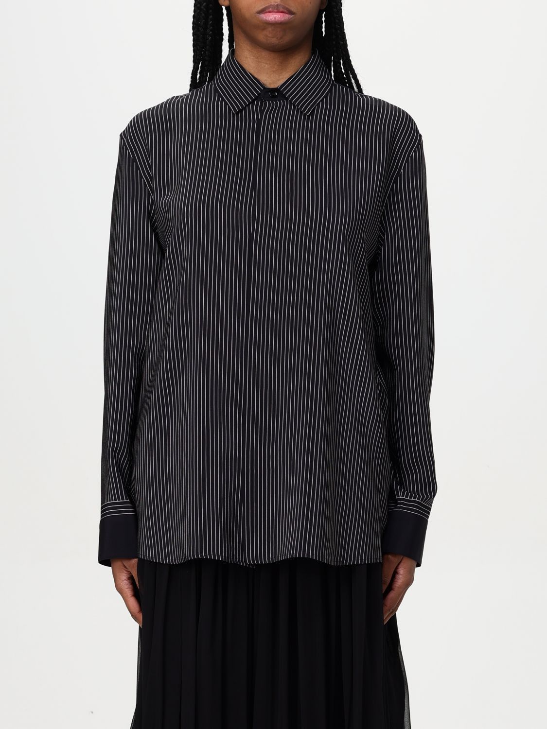 Saint Laurent Paris Saint Laurent Shirt Woman Black Size S / US 4 / IT 40 - 1 Thumbnail