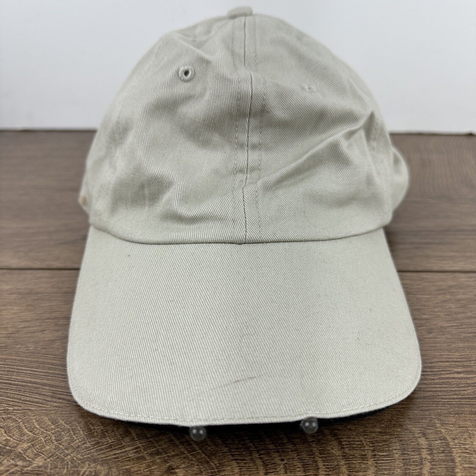 Other Plain Tan Baseball Hat Tan Brown Hat Adjustable Adult Size H Size ONE SIZE - 3 Thumbnail