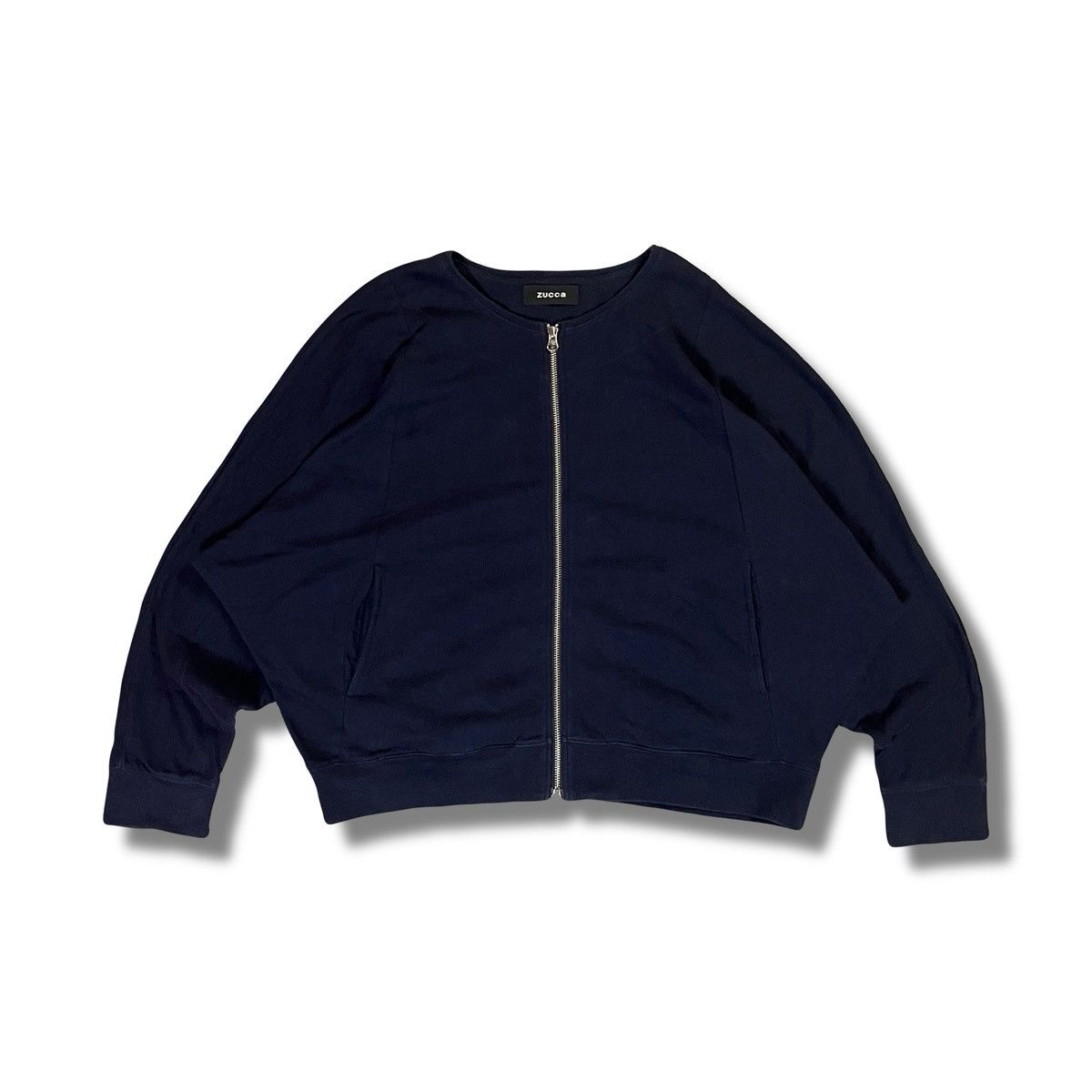 Zucca 2000s Zucca - Batwing Avant Garde Zip Crewneck Wide Sleeve Size US M / EU 48-50 / 2 - 1 Thumbnail
