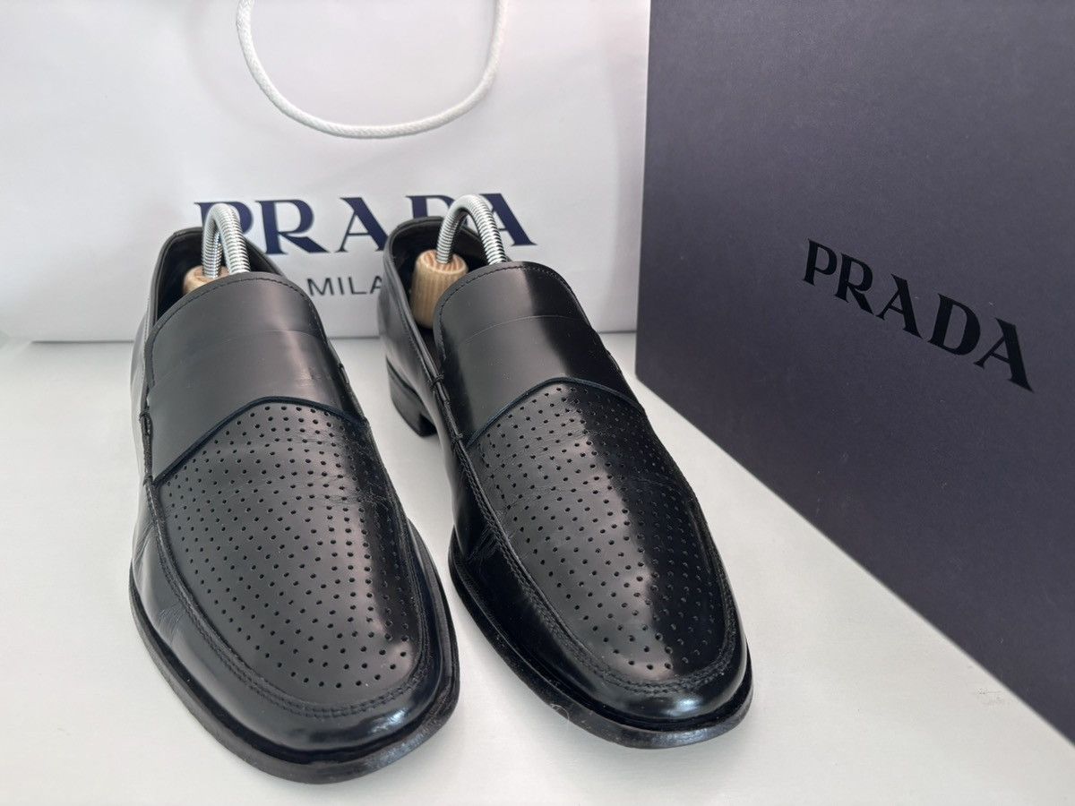 PRADA Size 8 Brown 2P 1403 Leather Monk Strap Loafers Prada PRADA Size 8 Brown 2P 1403 Leather Monk Strap Loafers  main image 2