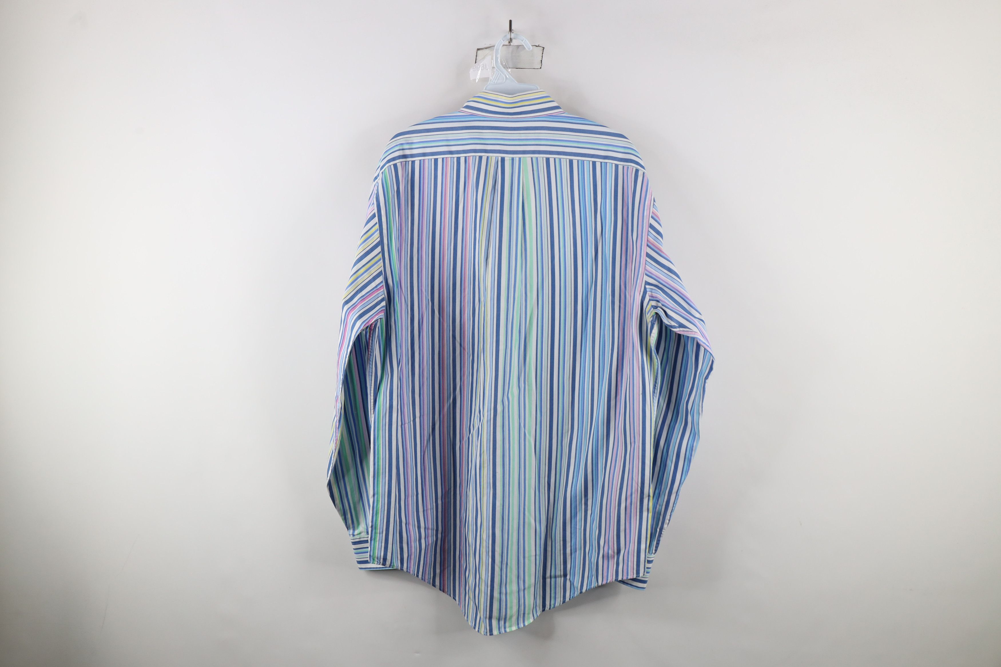 Lands' End × Vintage Vintage 90s Lands End Striped Collared Button Down Shirt Size US M / EU 48-50 / 2 - 9 Thumbnail