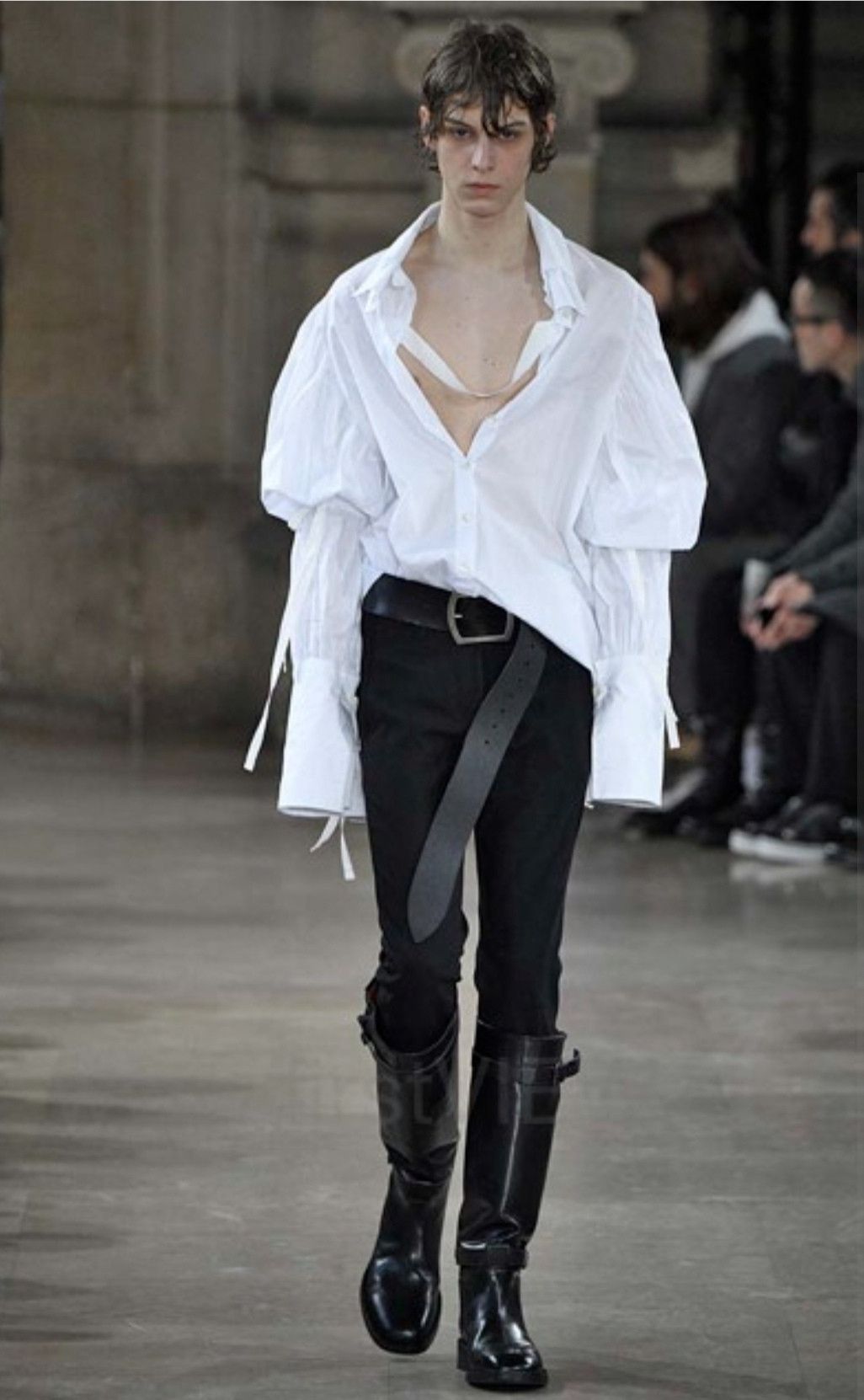 Ann Demeulemeester Fw18 mens bondage shirt | Grailed