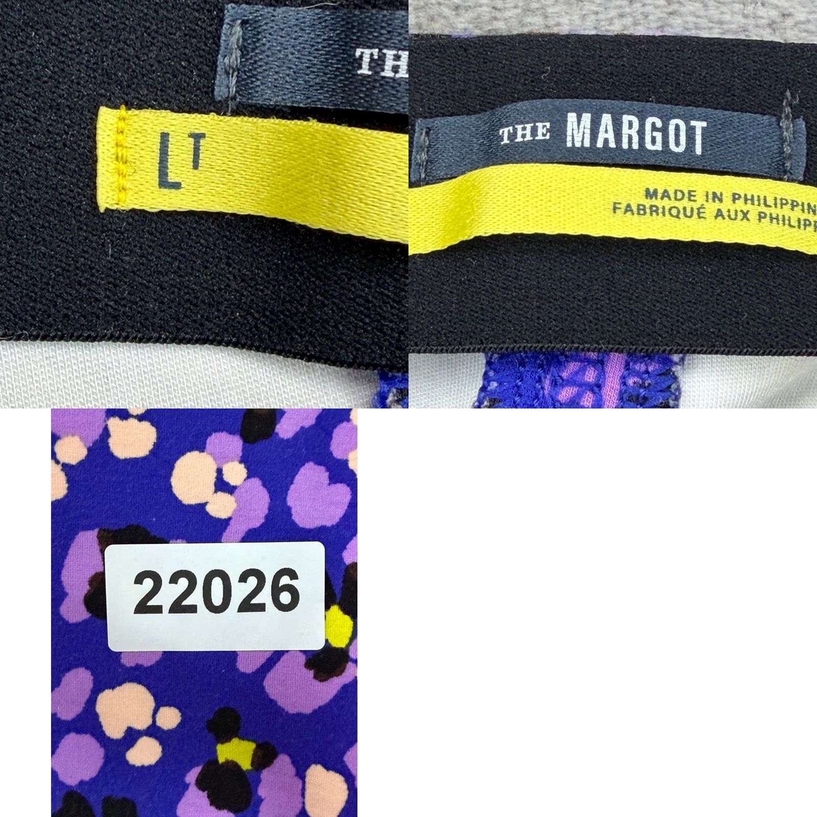 Anthropologie Maeve by Anthropologie Margot Pants Cropped Kick Flare Multicolor Leopard Floral Blue Purple Yellow Woman L Tall Slit? No, keep to original words. Size 36" / US 14 / IT 50 - 9 Thumbnail