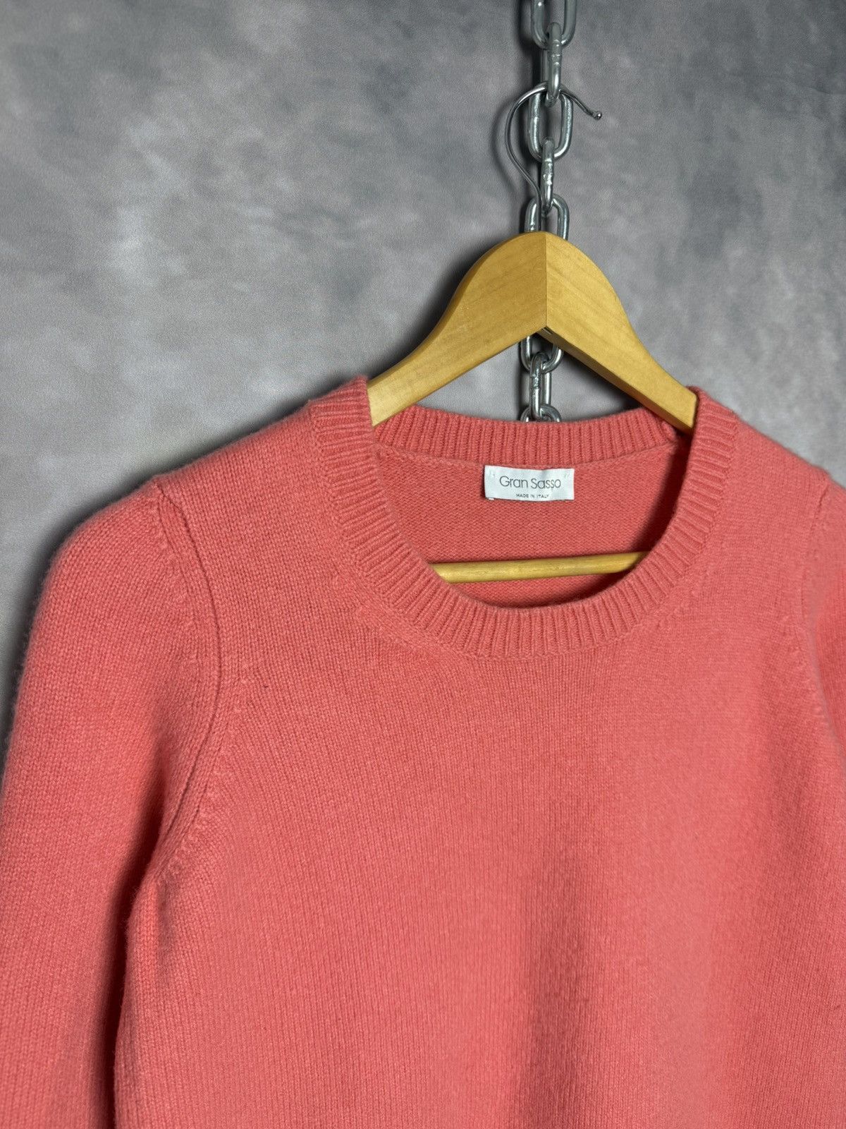 Gran Sasso Gran Sasso Sweater Knit Pink Wool Womens size 42 S Size S / US 4 / IT 40 - 7 Thumbnail