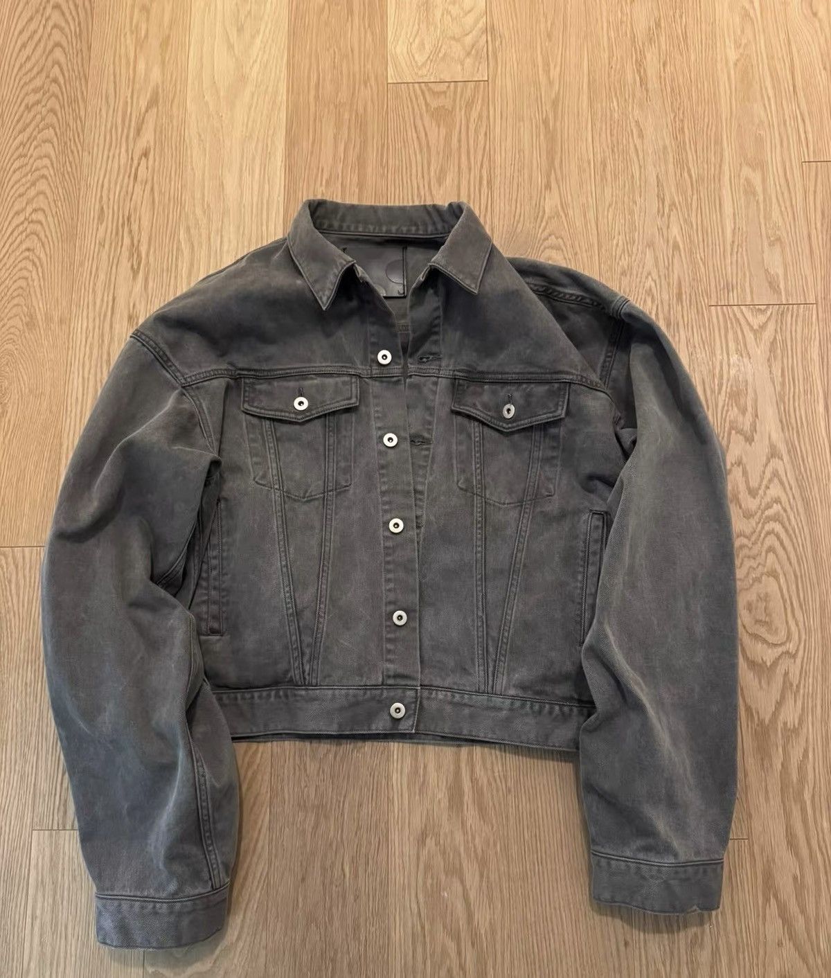 Vujade 007 Washed Grey Denim Jacket