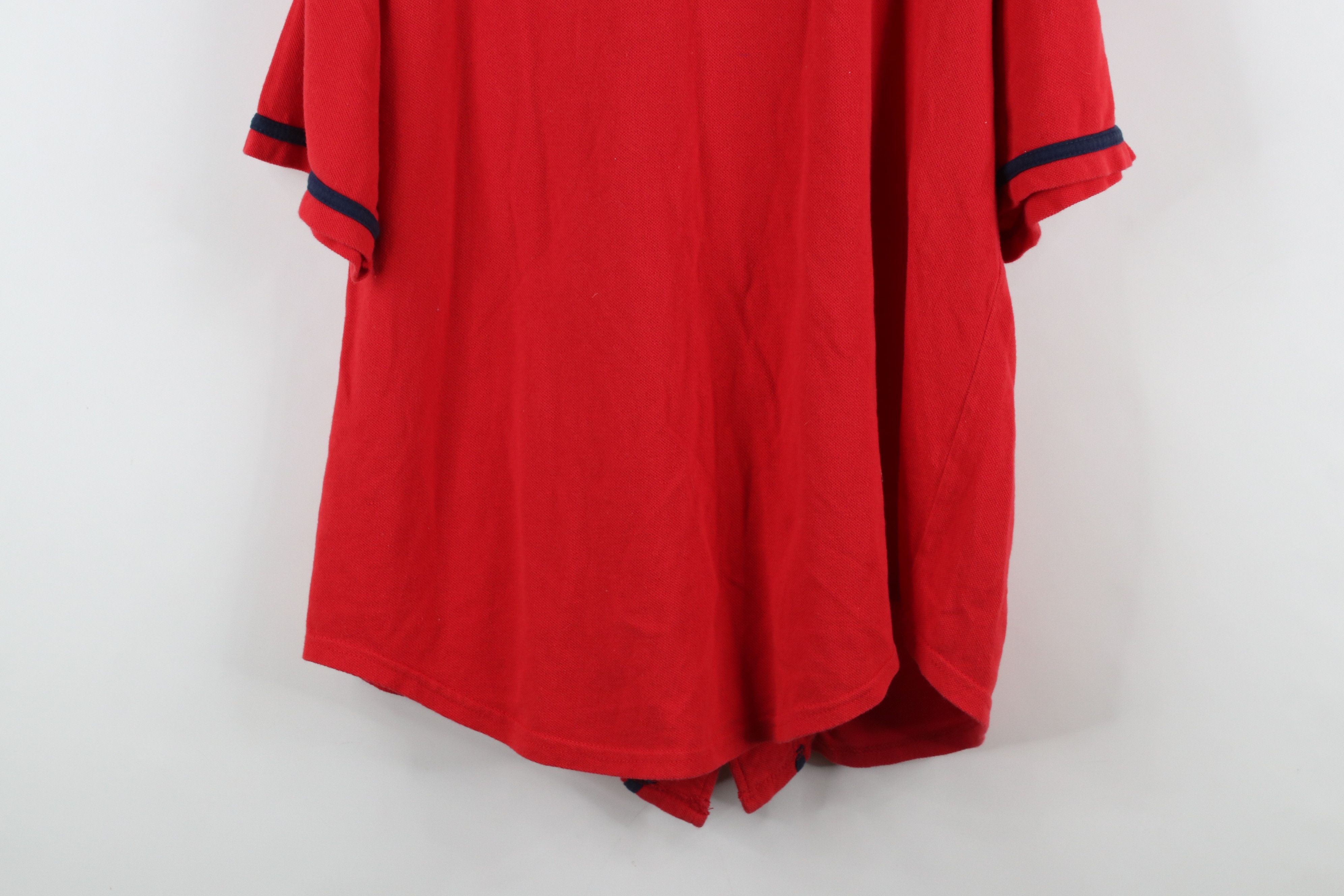 Vintage Vintage 90s Wahoo Cleveland Indians Baseball Jersey Red Size US L / EU 52-54 / 3 - 11 Thumbnail