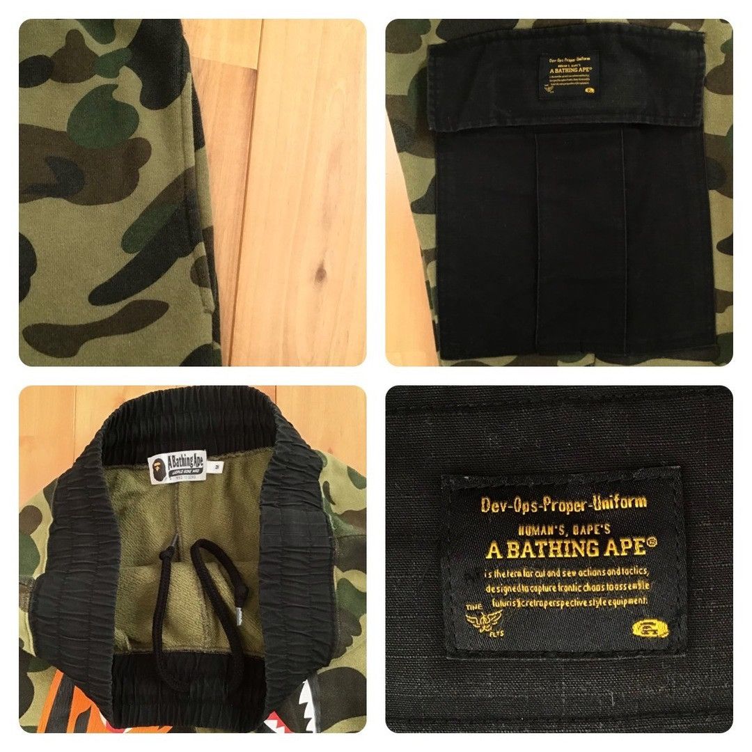 Bape BAPE 1st camo green Tiger Shark Sweat Cargo Pants ★size M Size US 32 / EU 48 - 7 Thumbnail