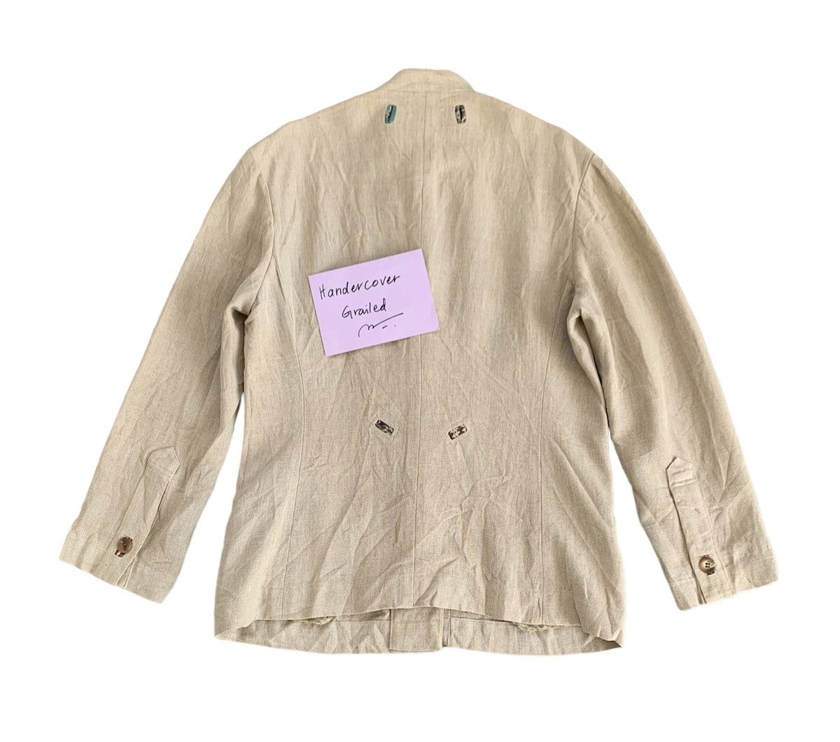 Issey Miyake Vtg Issey Miyake Buttons Jacket Made in Japan Size L / US 10 / IT 46 - 2 Thumbnail