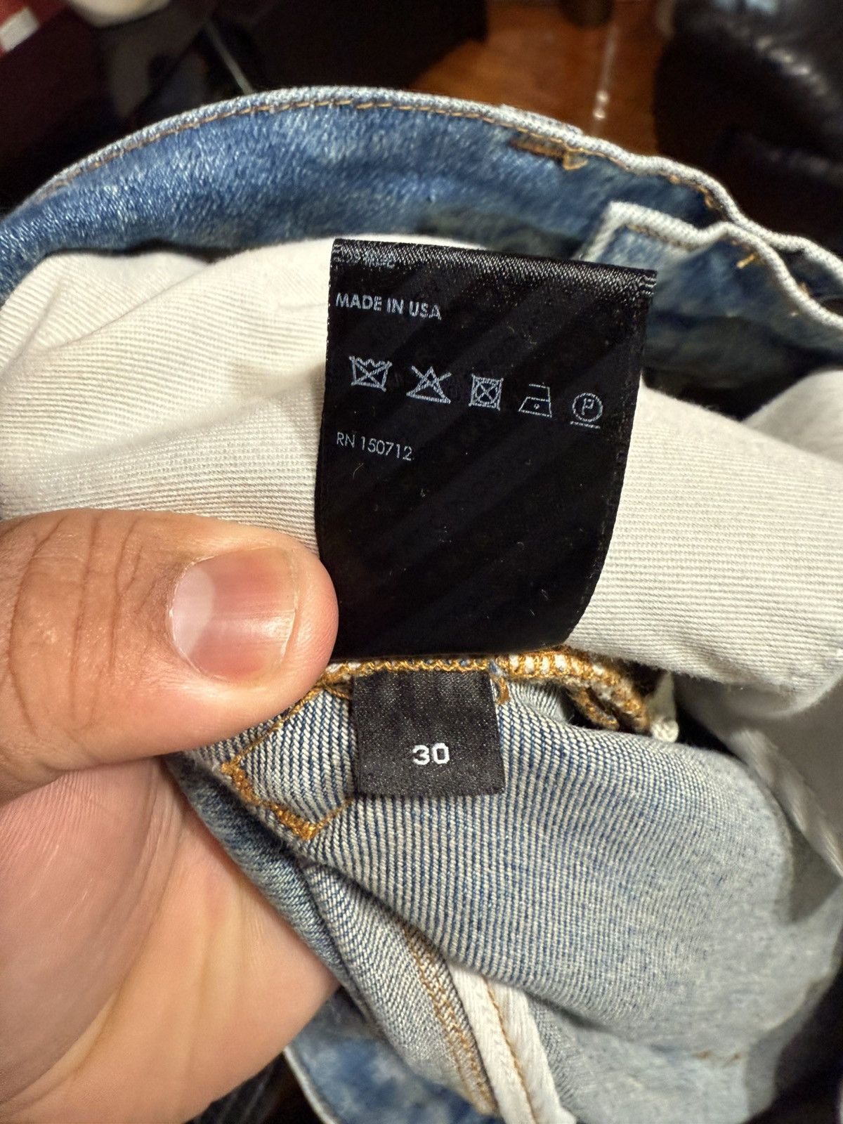 Amiri Amiri Mx1 Clay Indigo Jeans Size 30 Size US 30 / EU 46 - 12 Thumbnail