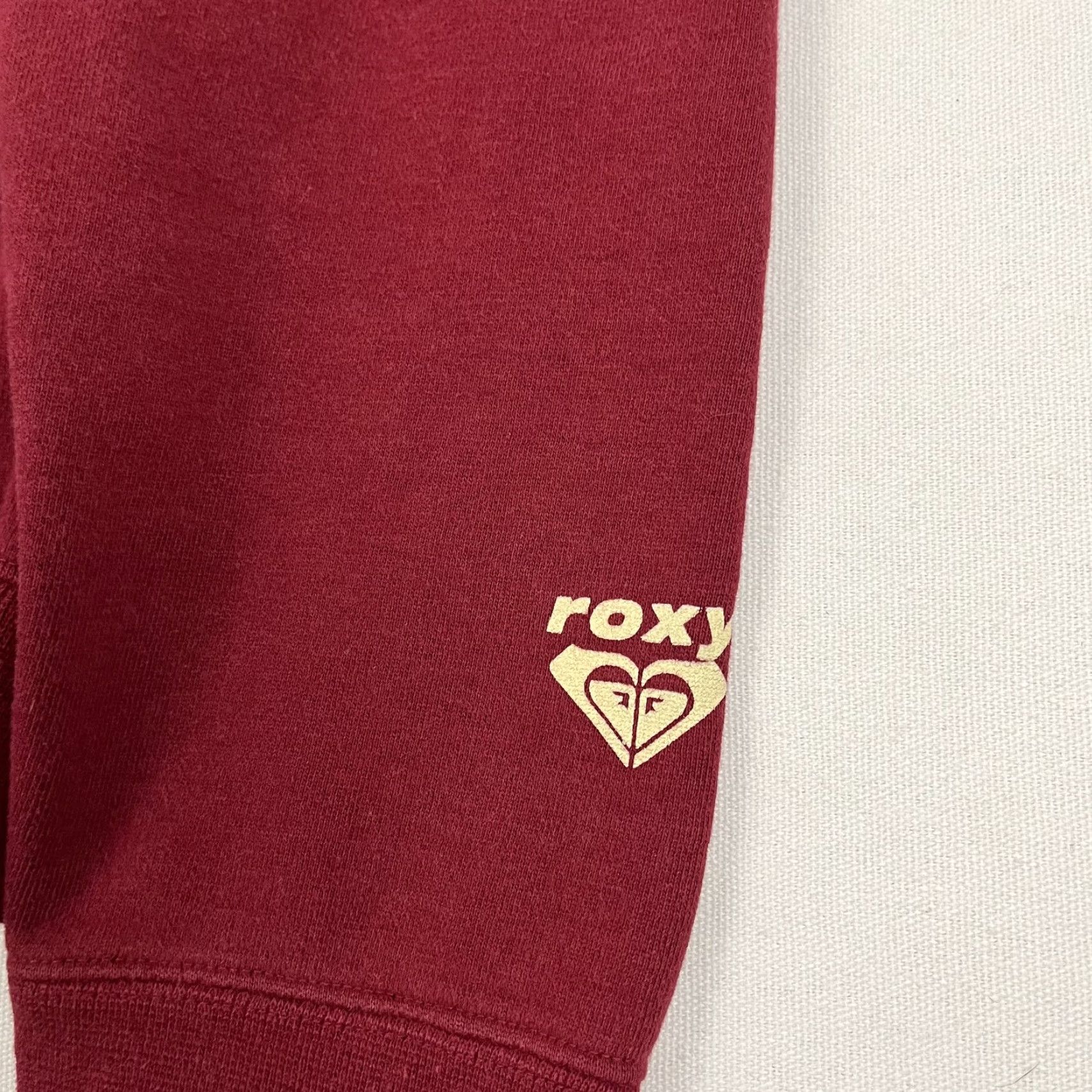 Vintage ROXY Hoodie Womens L Red Crop Full Zip Graphic Y2K Beach Surf Retro Sports Size L / US 10 / IT 46 - 4 Thumbnail