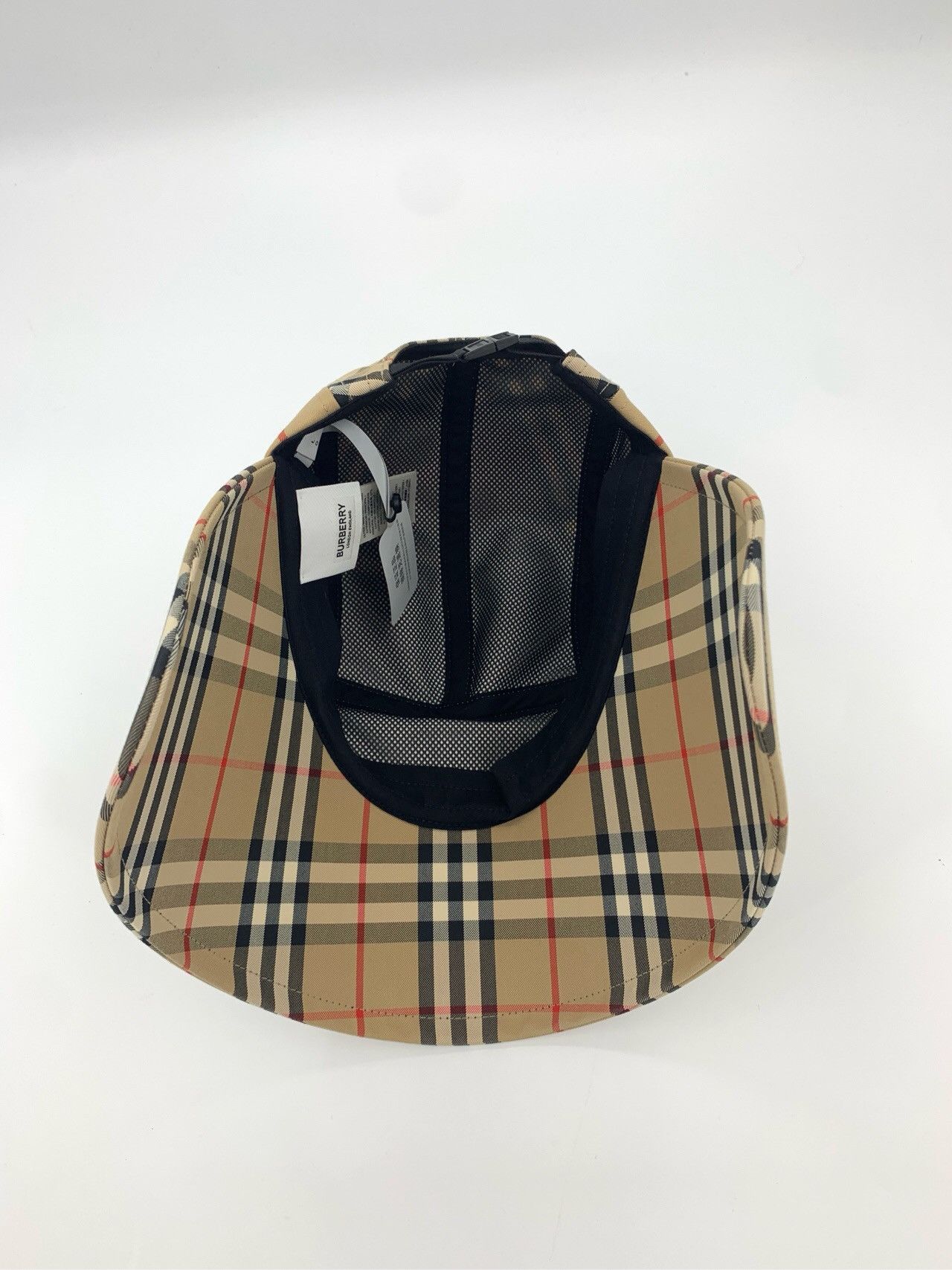 Burberry Burberry Letter Logo Patch Classic Checkered Baseball Cap Size ONE SIZE - 6 Thumbnail