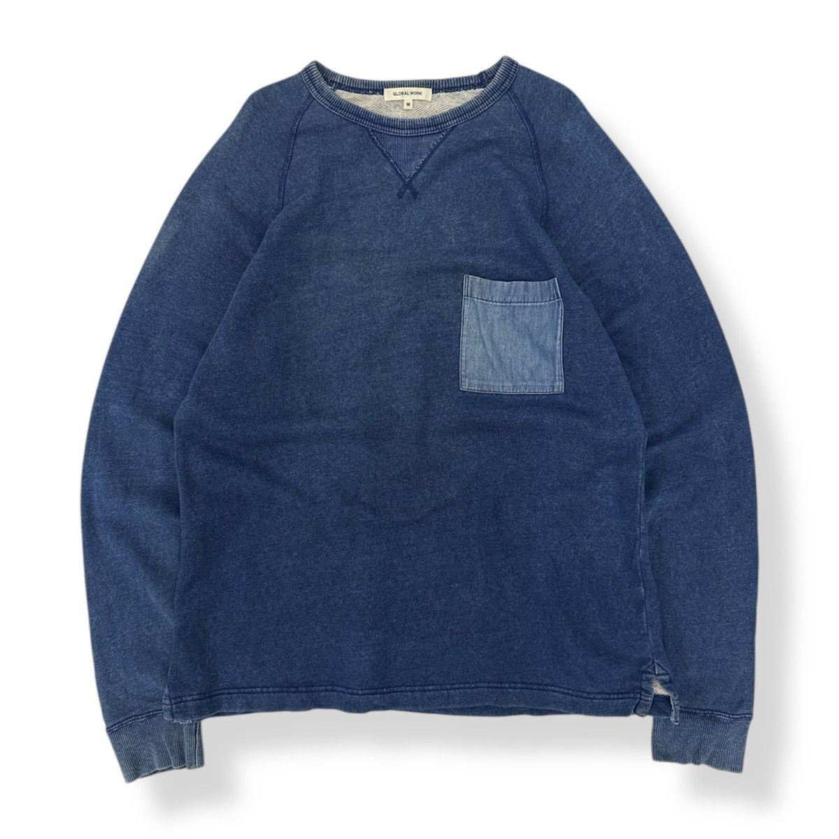 Global Work 🔥 Global Work Japan Heritage indigo blue Sweatshirt - M Size US M / EU 48-50 / 2 - 1 Thumbnail