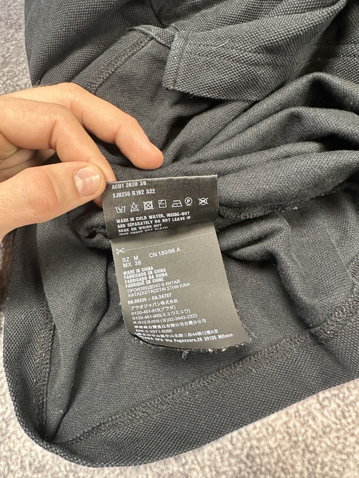 Prada Prada Black Tab Polo Streetwear Luxury Rare M Casual USA Size US M / EU 48-50 / 2 - 7 Thumbnail