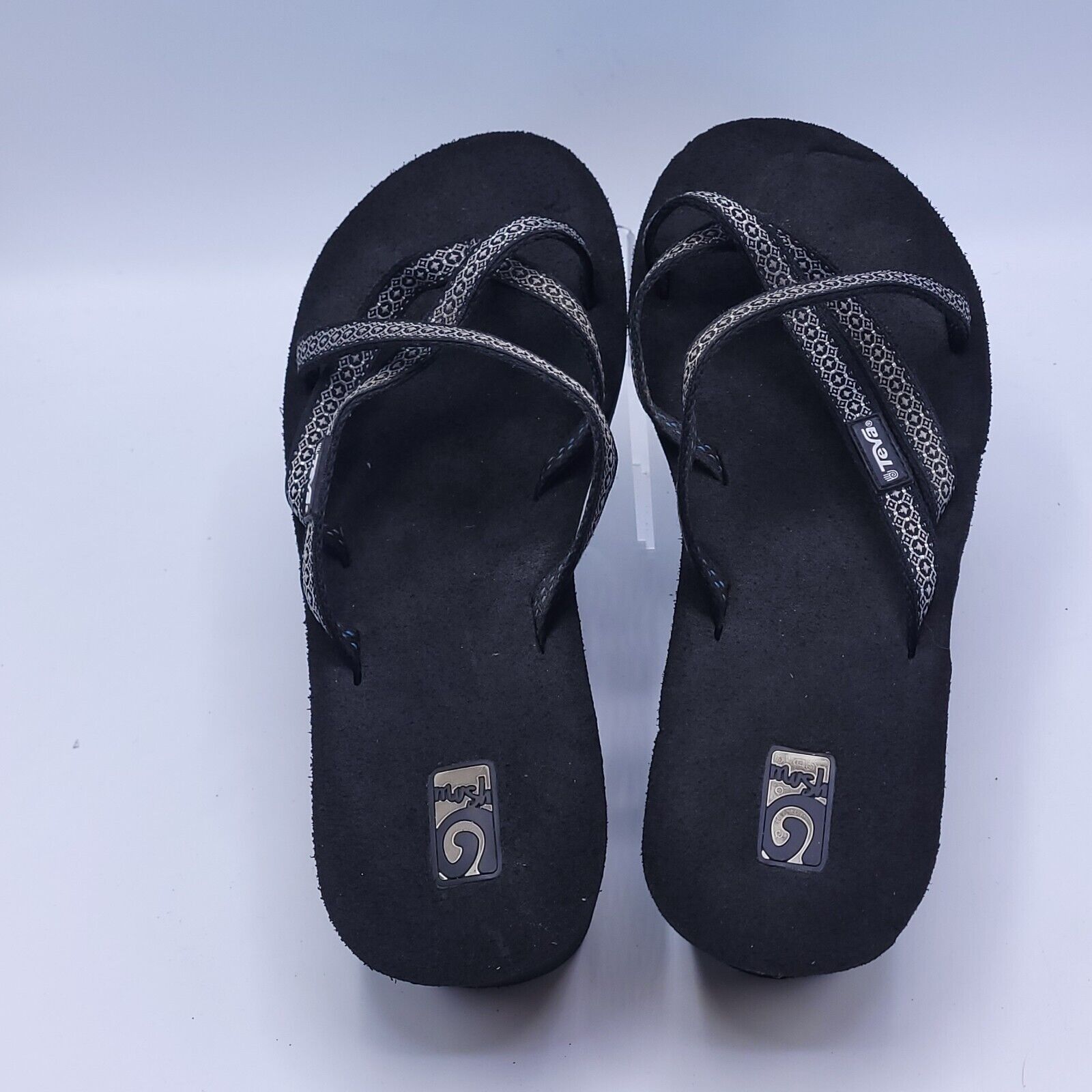 Marc Fisher Mush Slip On Platform Sandal Womans Size 9 1000099B Black Size US 9 / IT 39 - 4 Thumbnail