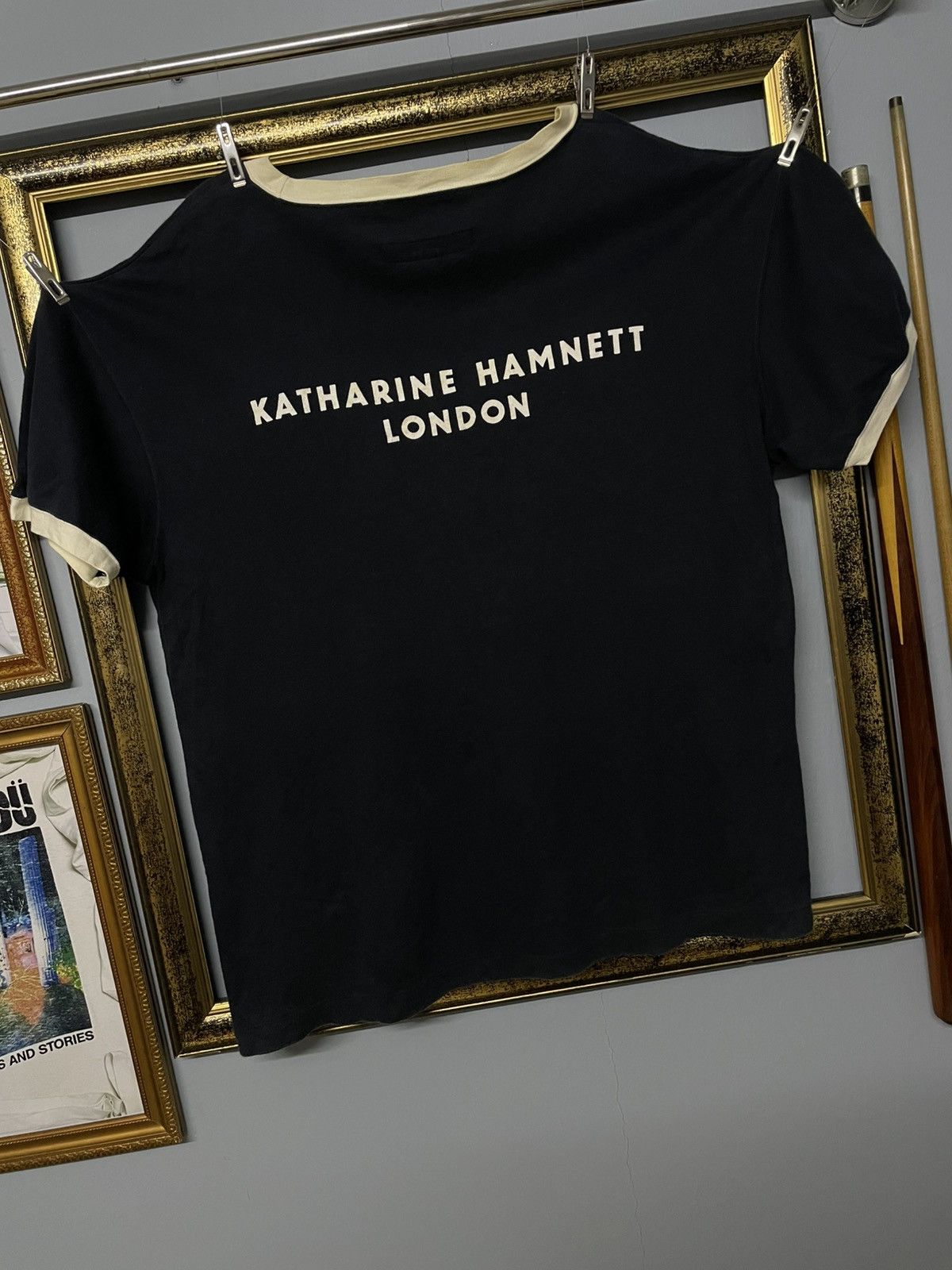 Designer × Katharine Hamnett London × Vintage Vintage 90s Designer Katherine Hamnett Og Script Tshirt Size US L / EU 52-54 / 3 - 2 Thumbnail