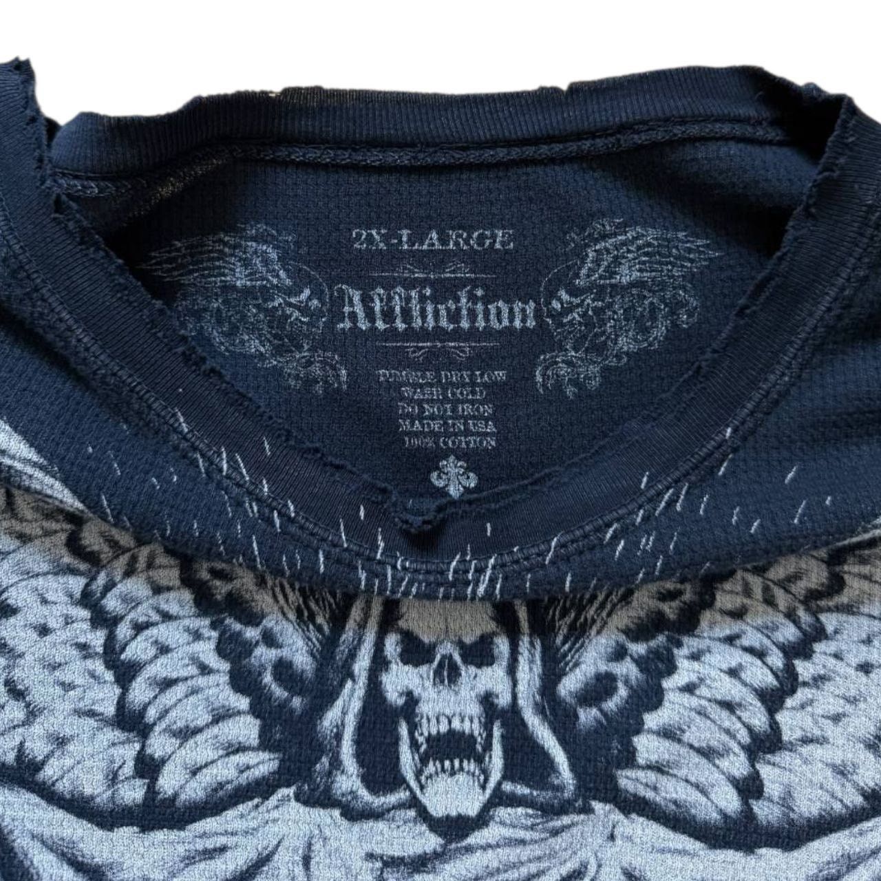 Affliction Affliction Blue/Gray Long-Sleeve Top | Size 2XL Size US XXL / EU 58 / 5 - 3 Thumbnail
